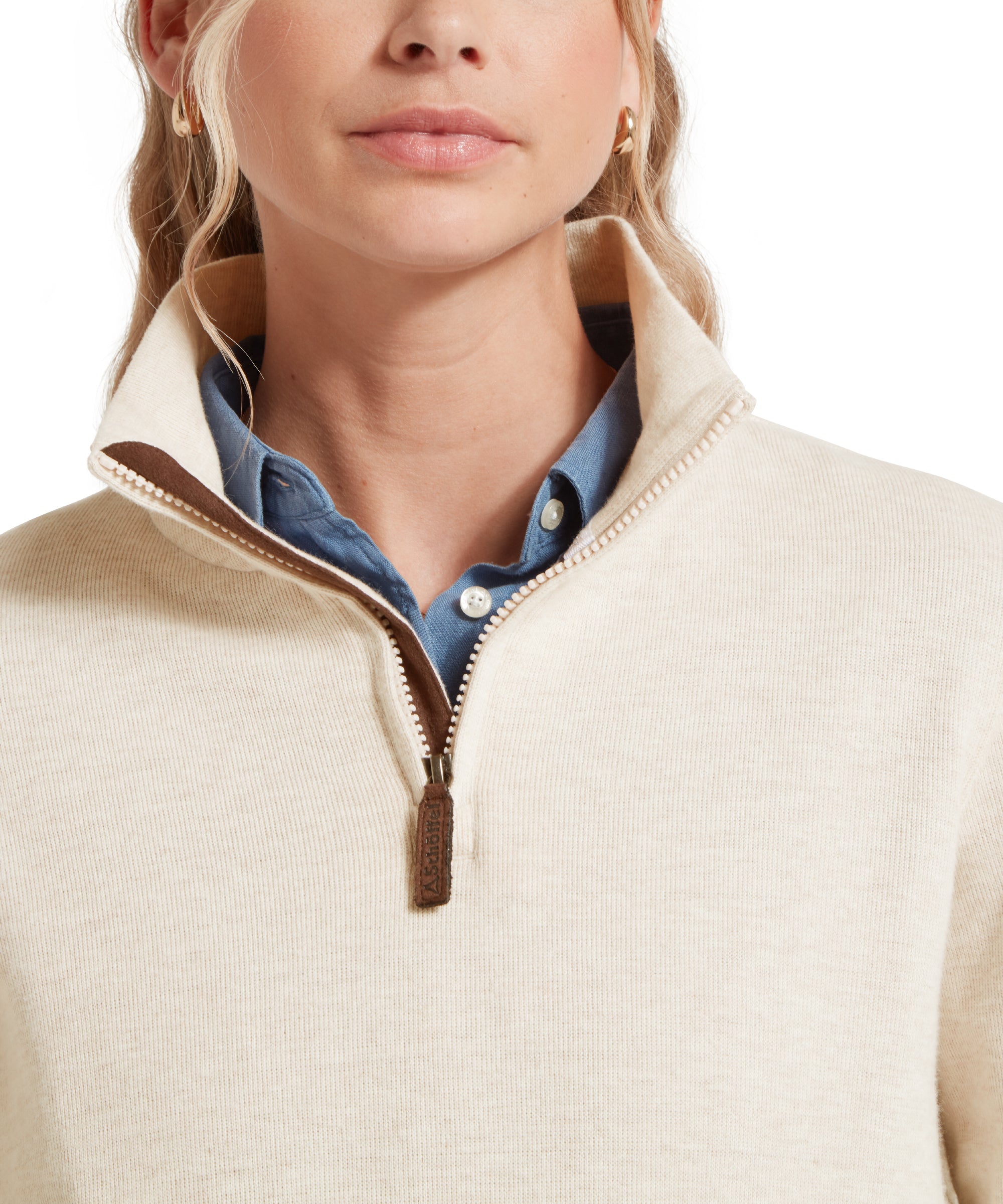 Appletree Bay Quarter Zip - Oat