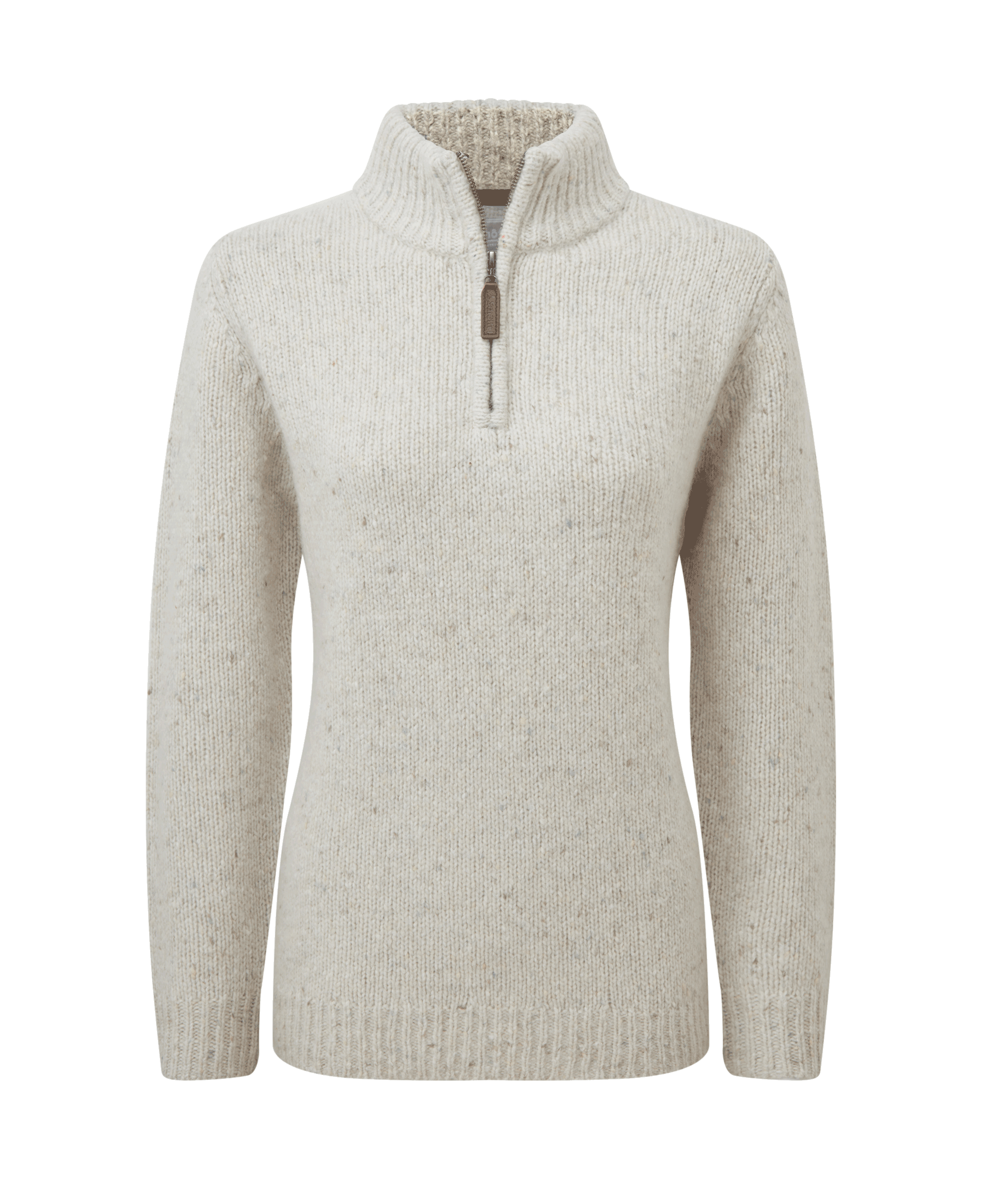 Schöffel Women's Aviemore Alpaca Mix 1/4 Zip Jumper for Women in Cream