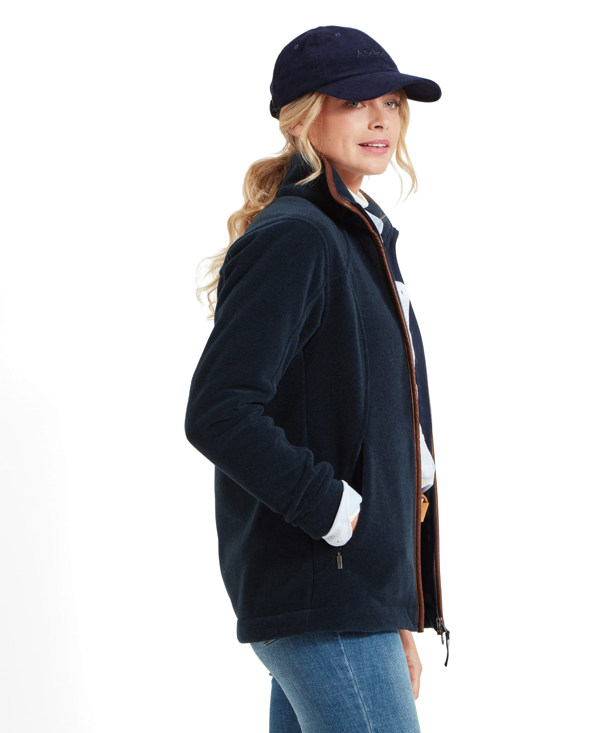 Women s Burley Fleece Jacket Navy Schoffel Country