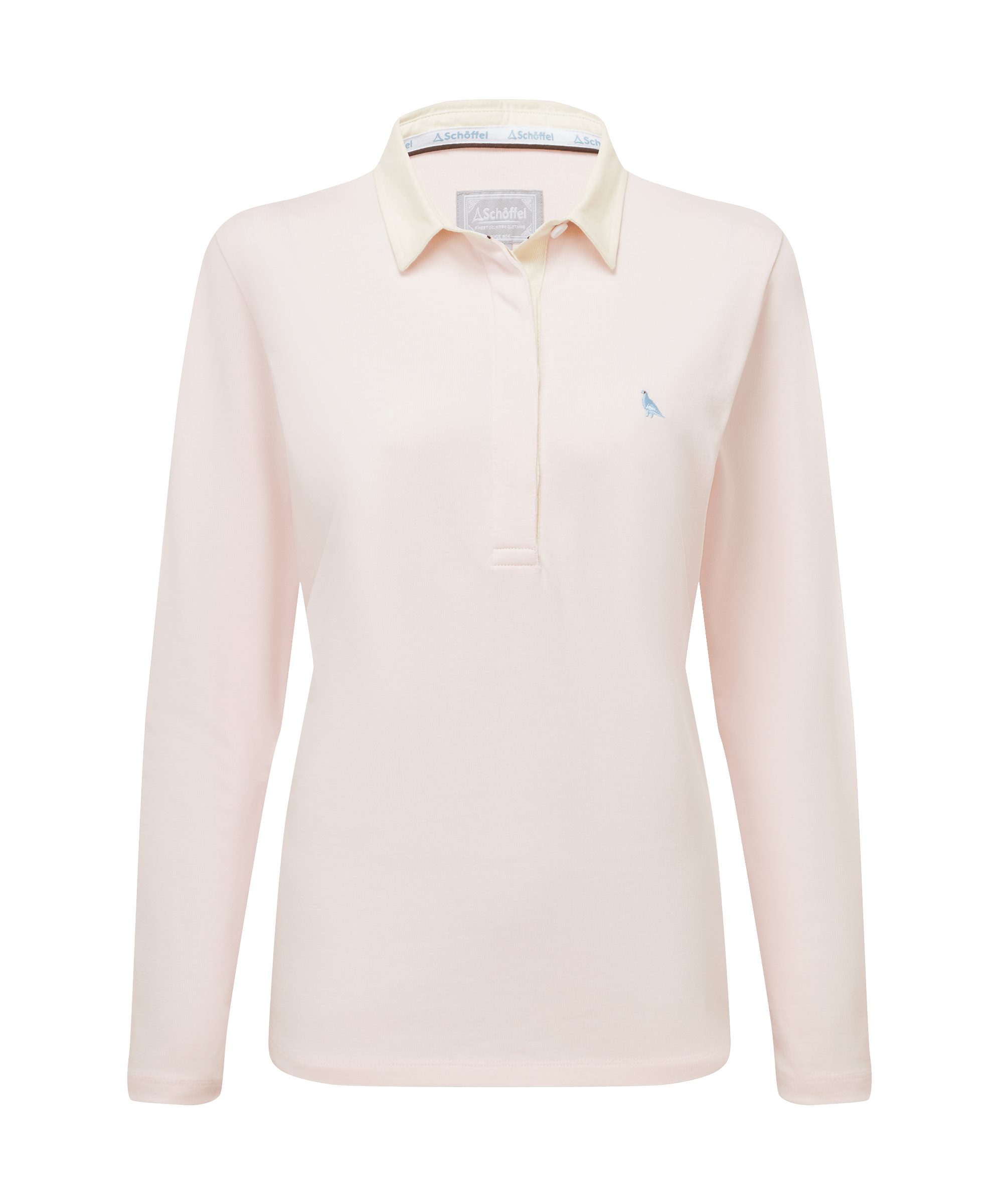 Schöffel Women's Chapel Porth Rugby Shirt in Pale Pink