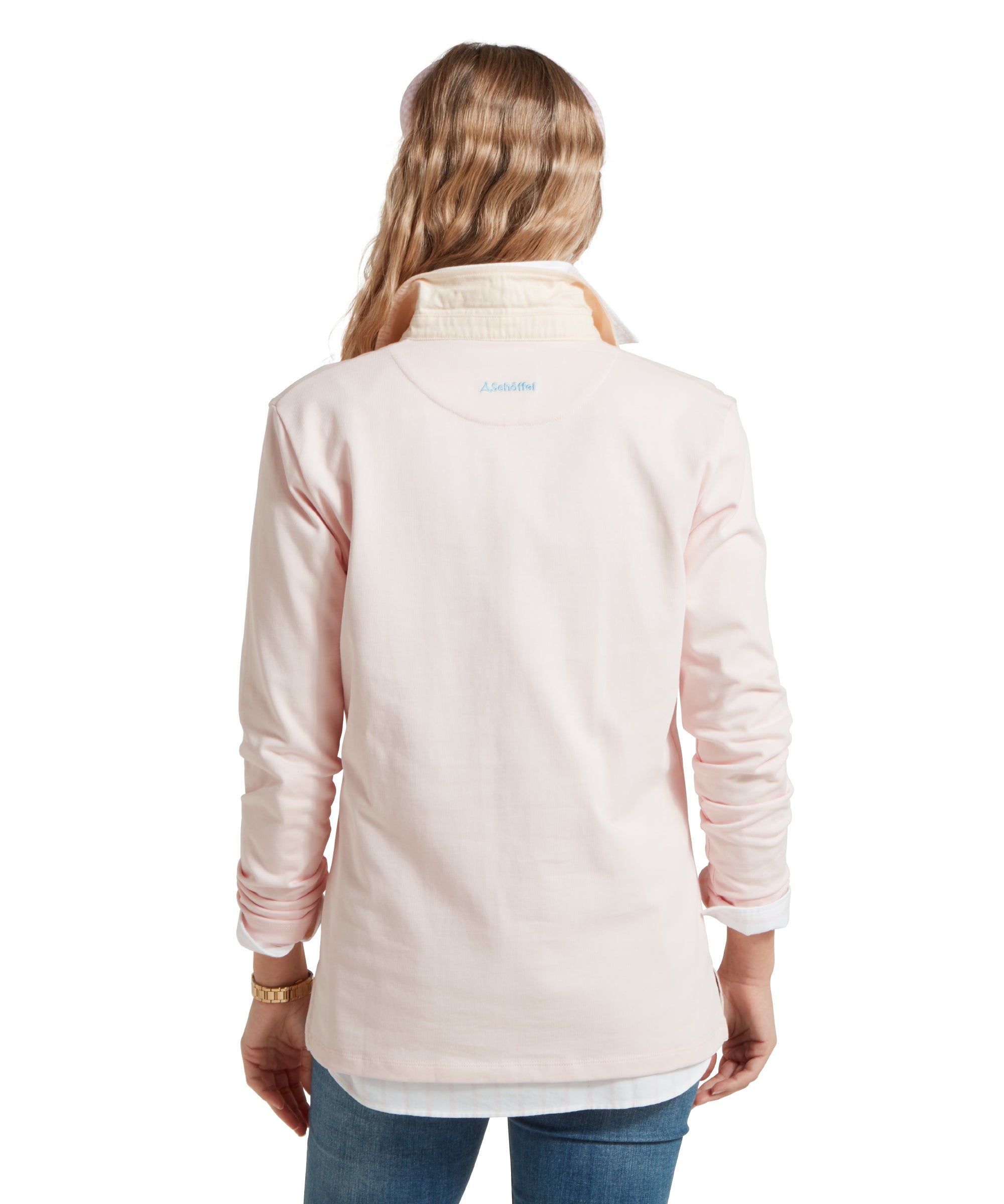 Chapel Porth Rugby Shirt - Mauve Blush