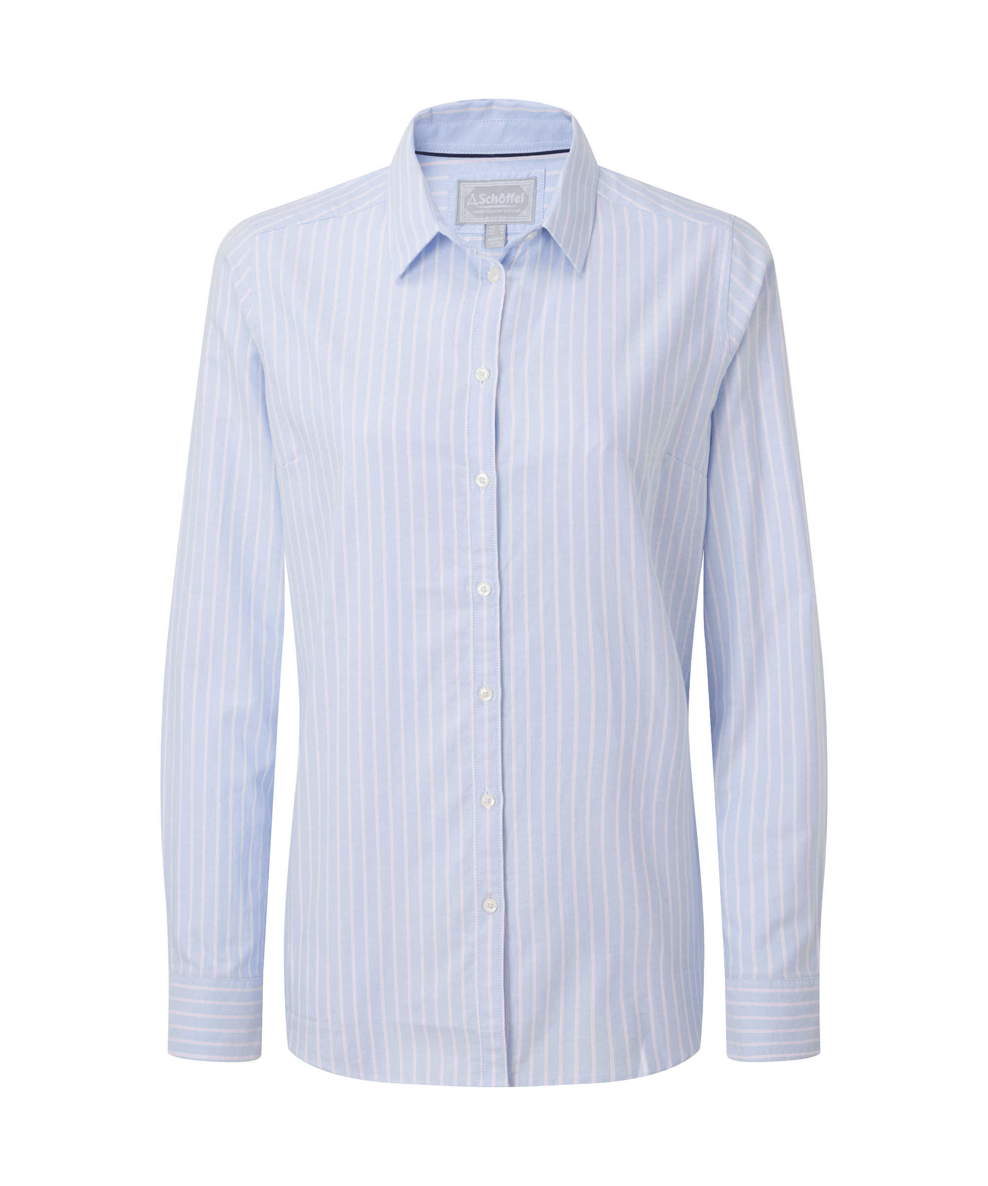 Schöffel Cley Women's Soft Oxford Shirt for Womens in Blue Pink