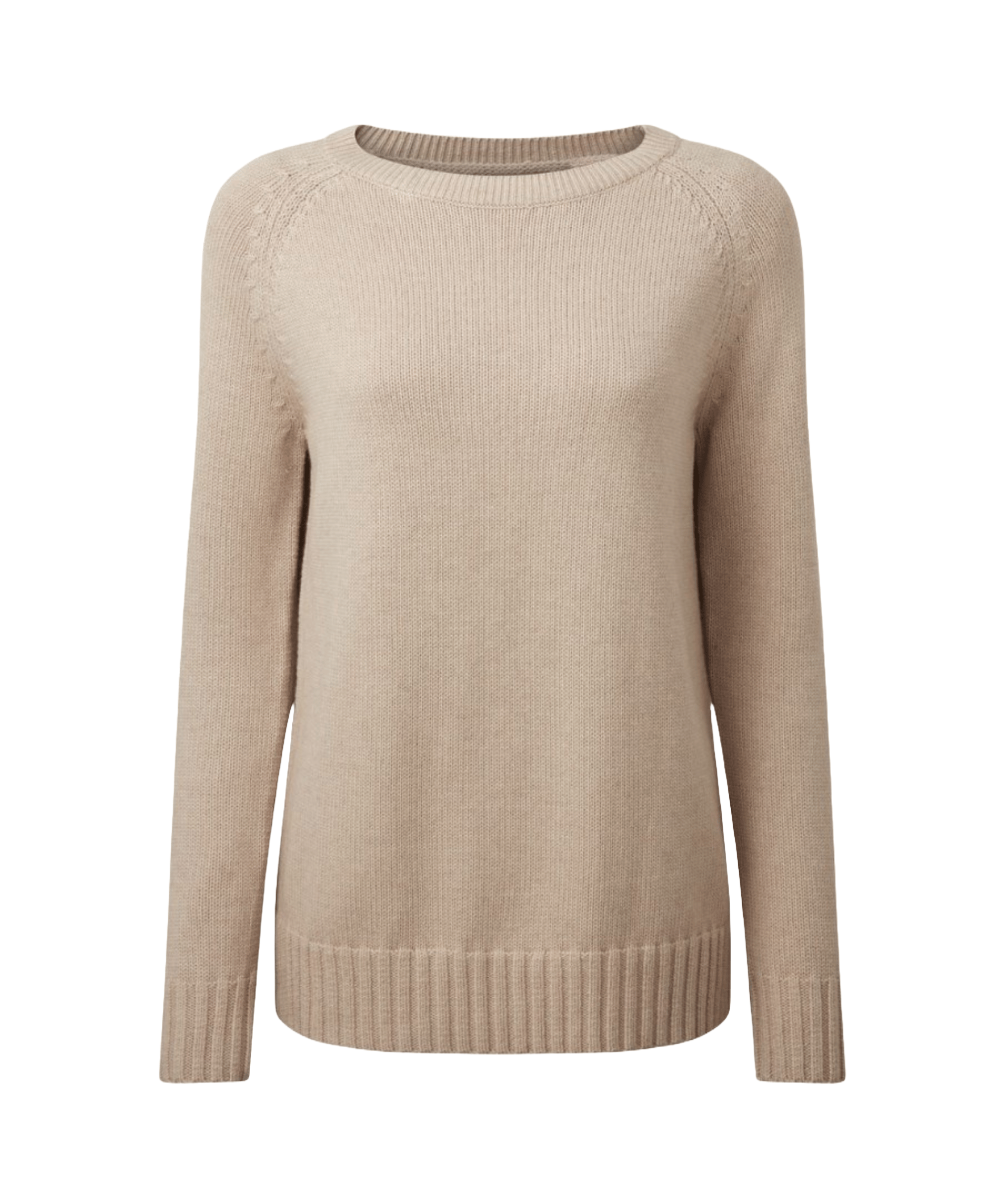 Cornwall Cotton Crew Jumper - Oat