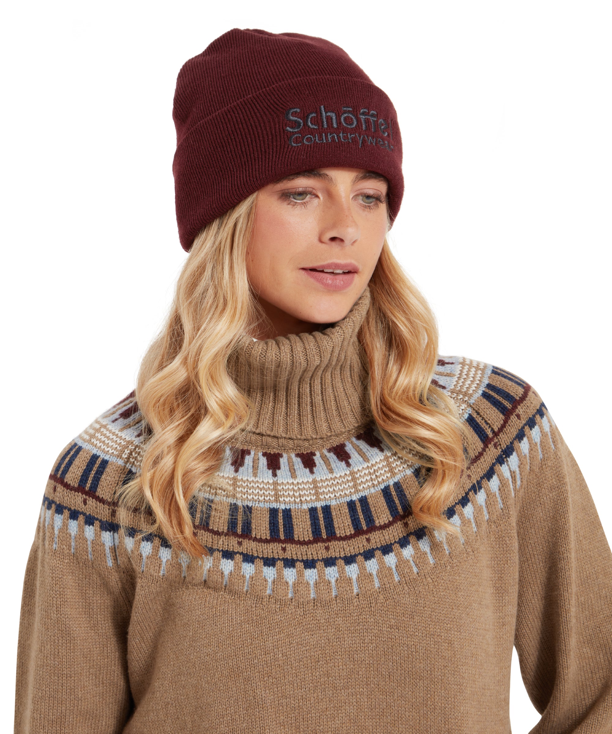 Exeter Beanie Hat - Wine