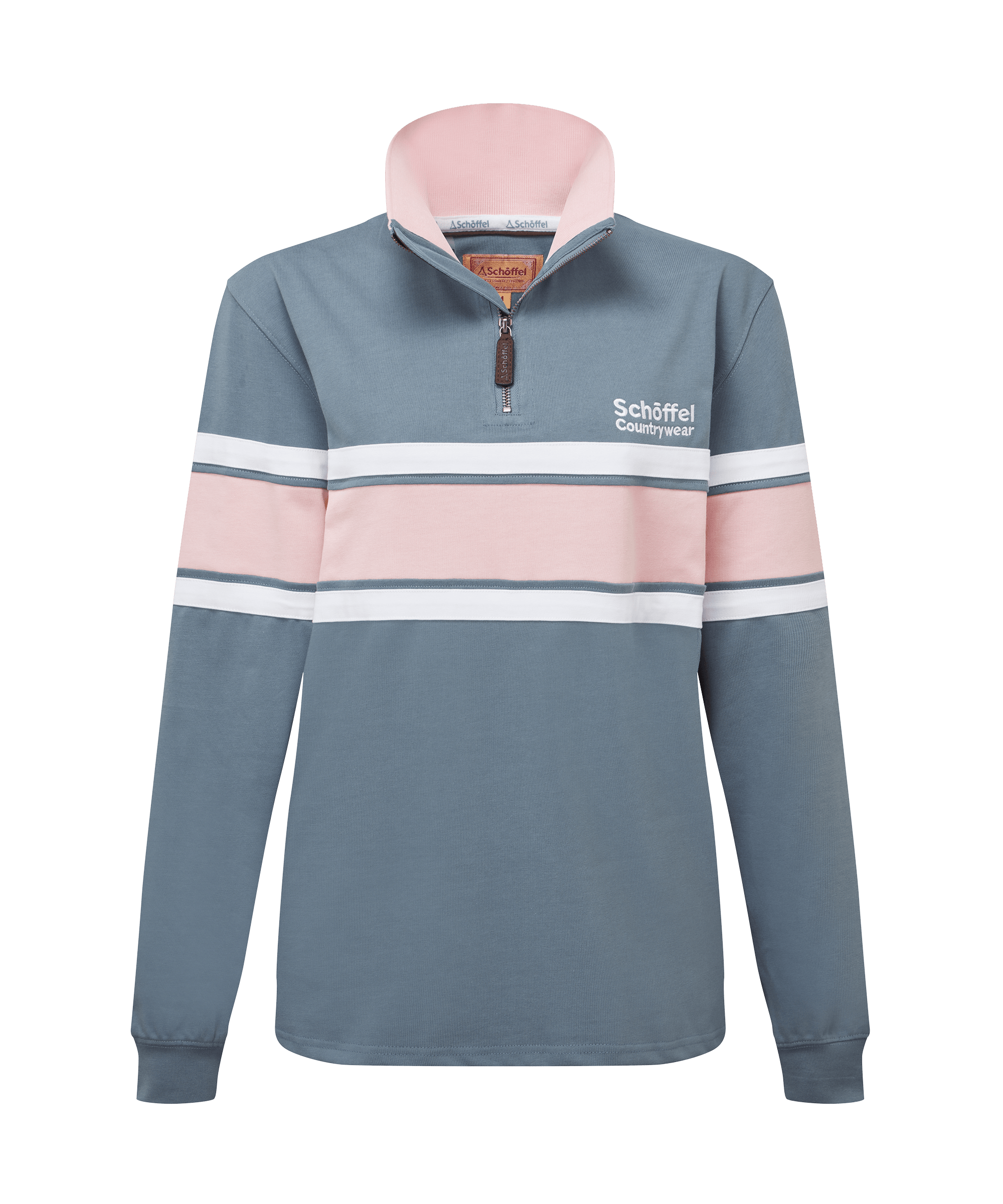 Schöffel Women's Exmouth Heritage Quarter Zip in Light Blue