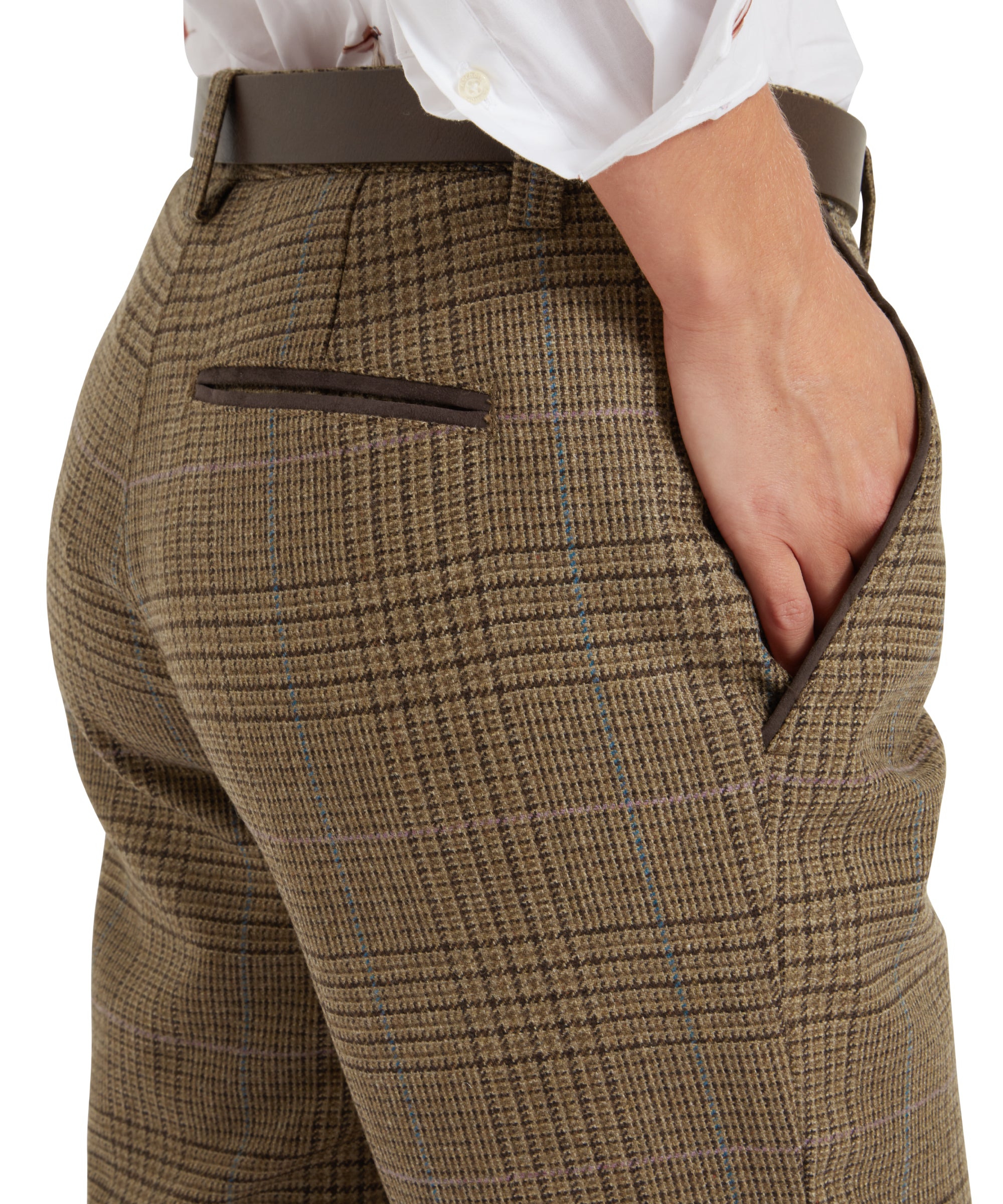 High Waisted Tweed Breeks - Teviot Tweed