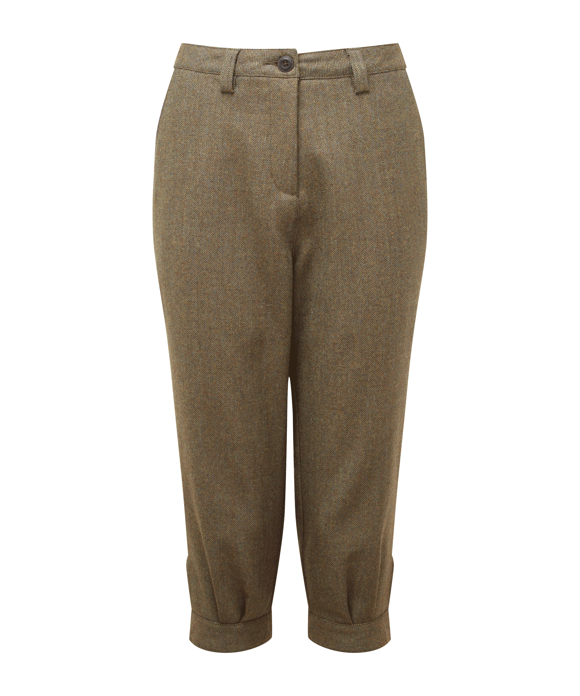 Schöffel High Waisted Tweed Breeks for Womens in Green