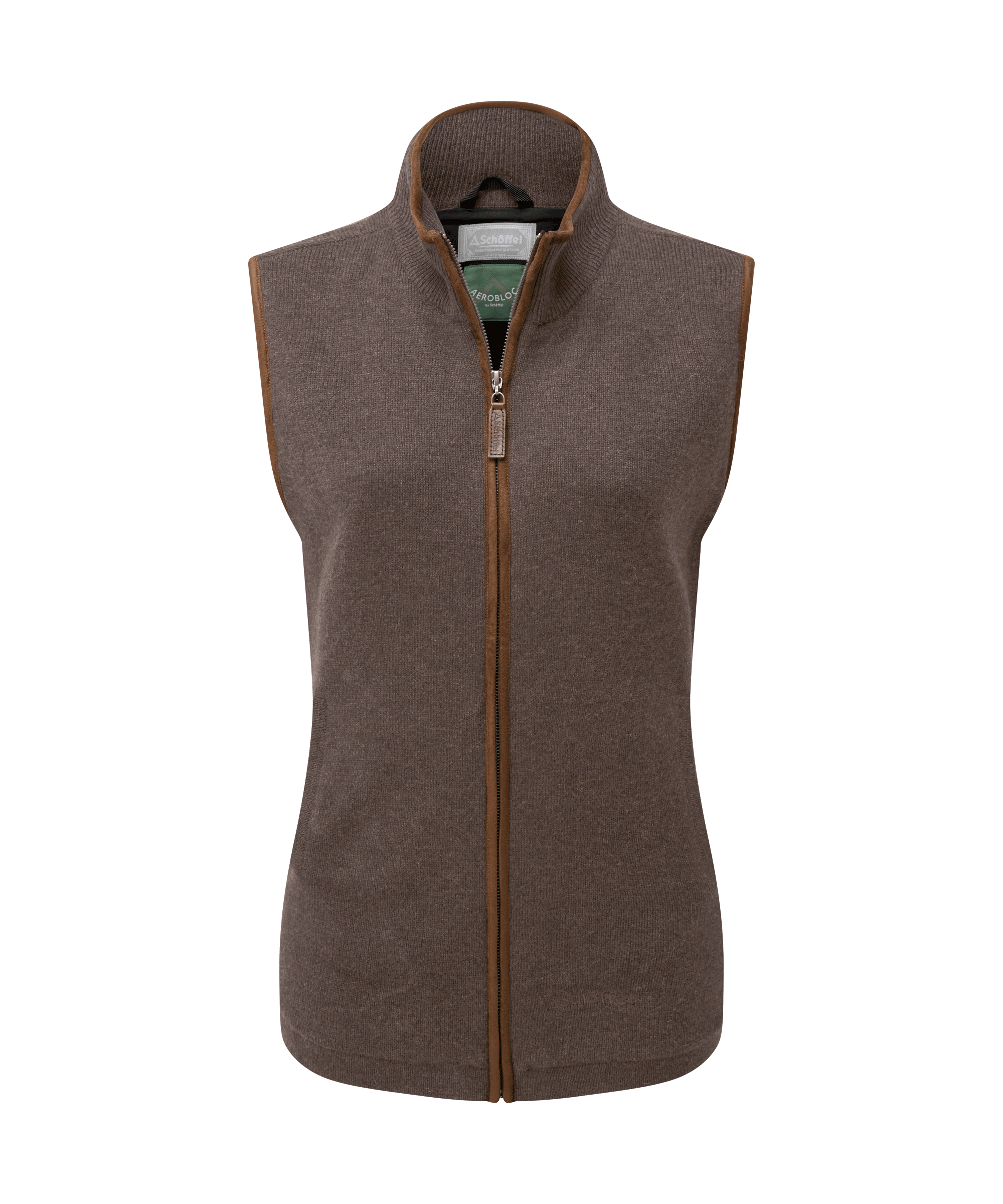 Schöffel Women's Lambswool Aerobloc Gilet for Womens in Brown