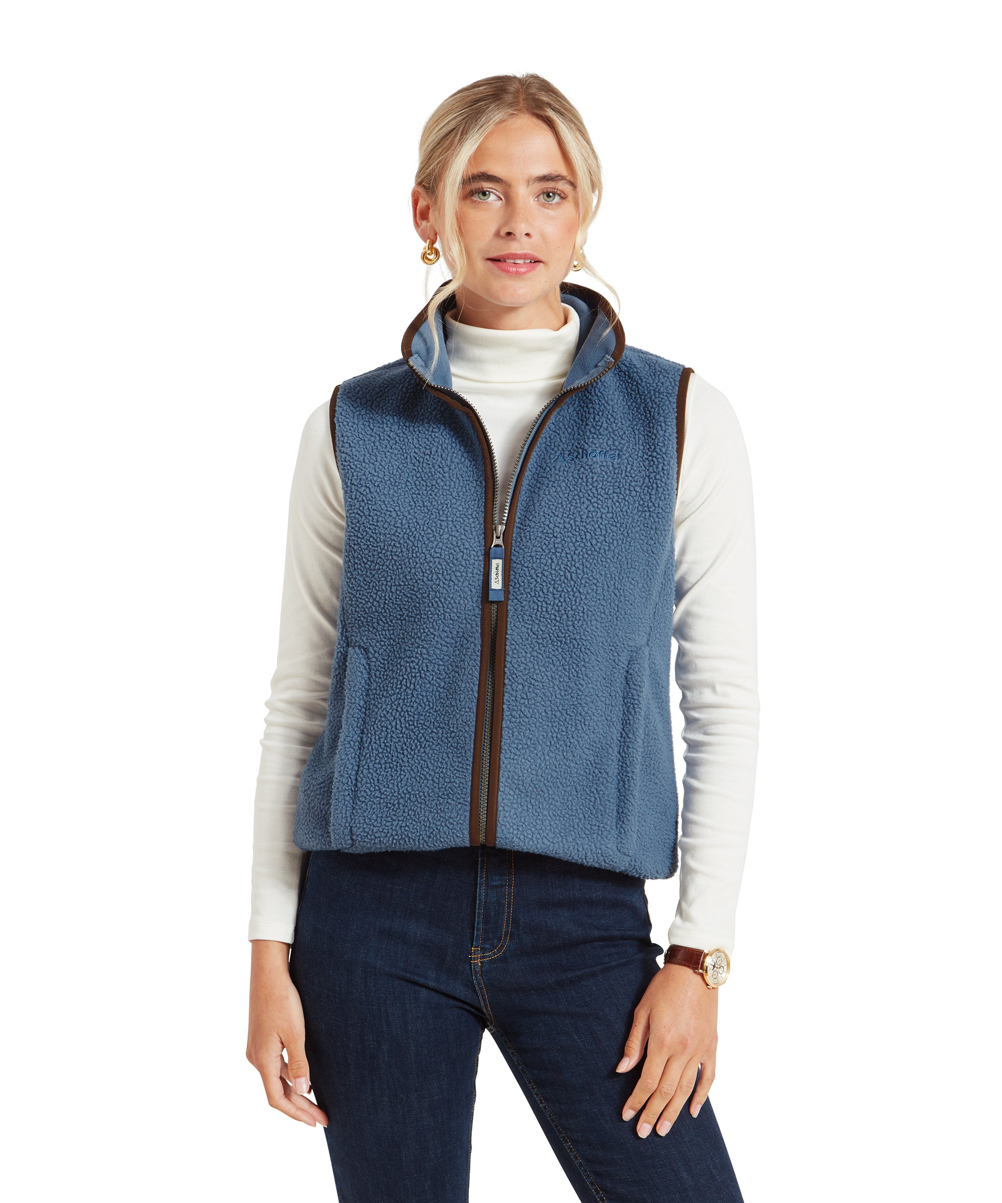 Lyndon Retro Fleece Gilet - Vintage Navy