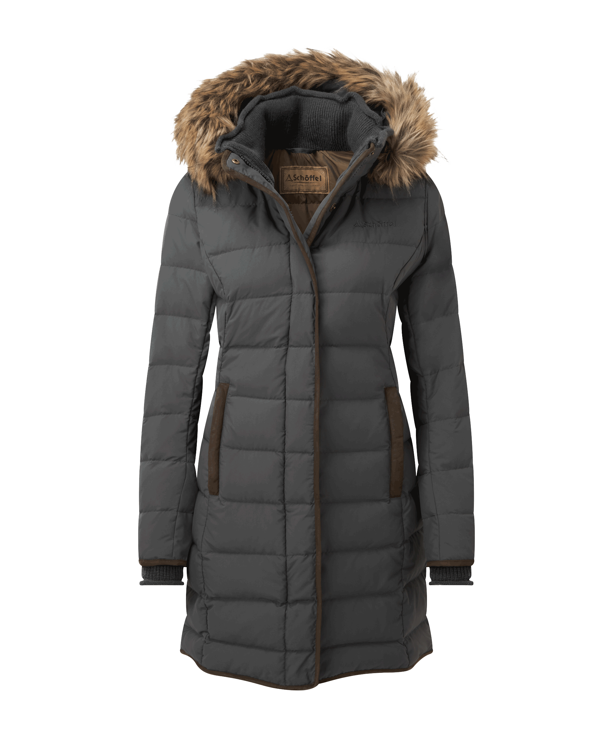 Schöffel Mayfair II Down Coat for Women in Grey