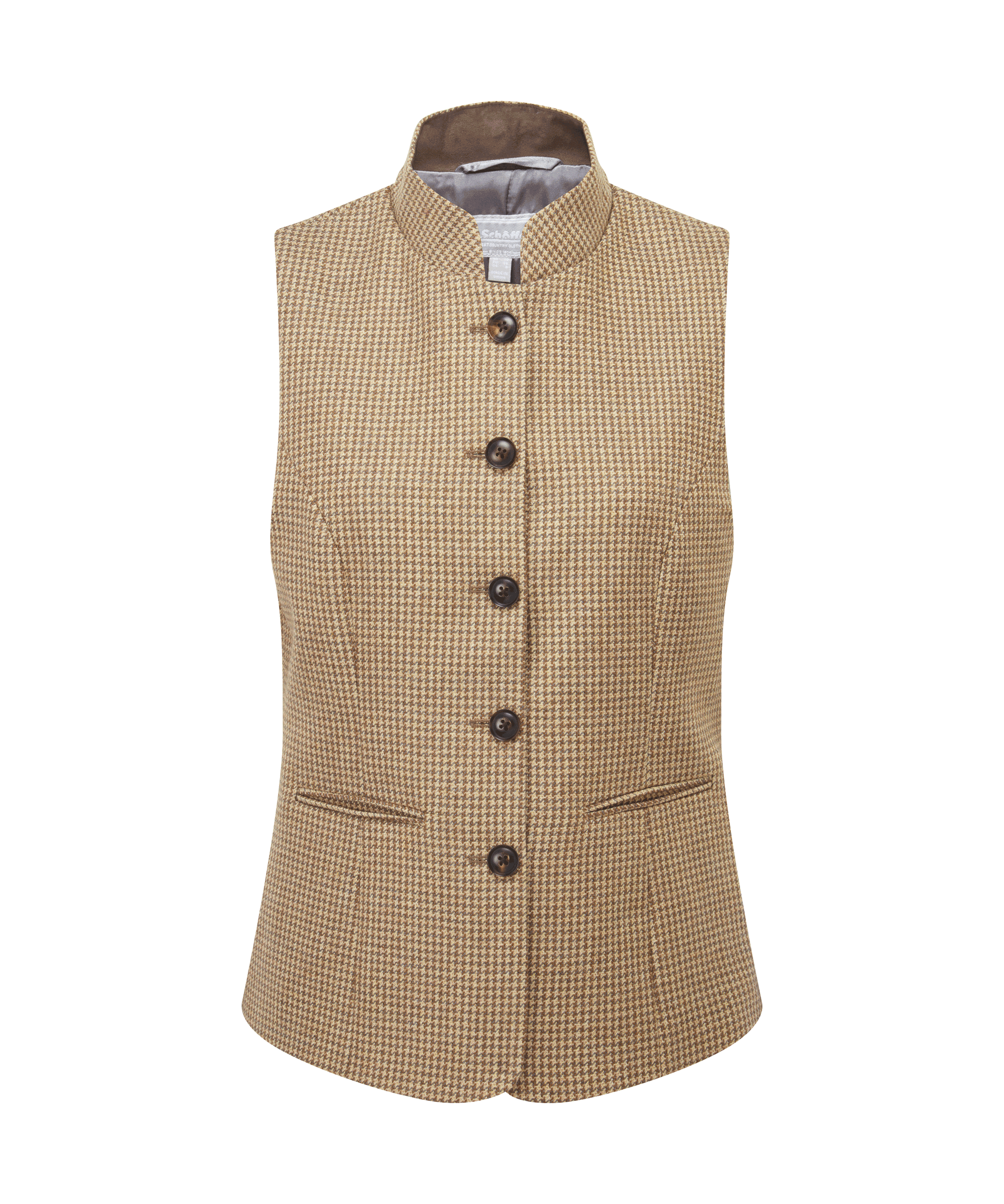 Schöffel Millport Tweed Nehru Waistcoat for Womens in Brown