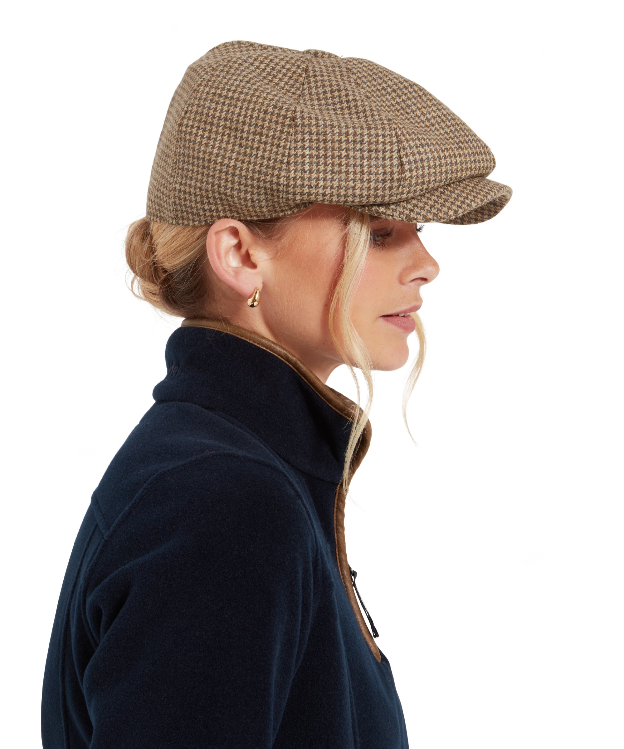 Houndstooth flat cap online