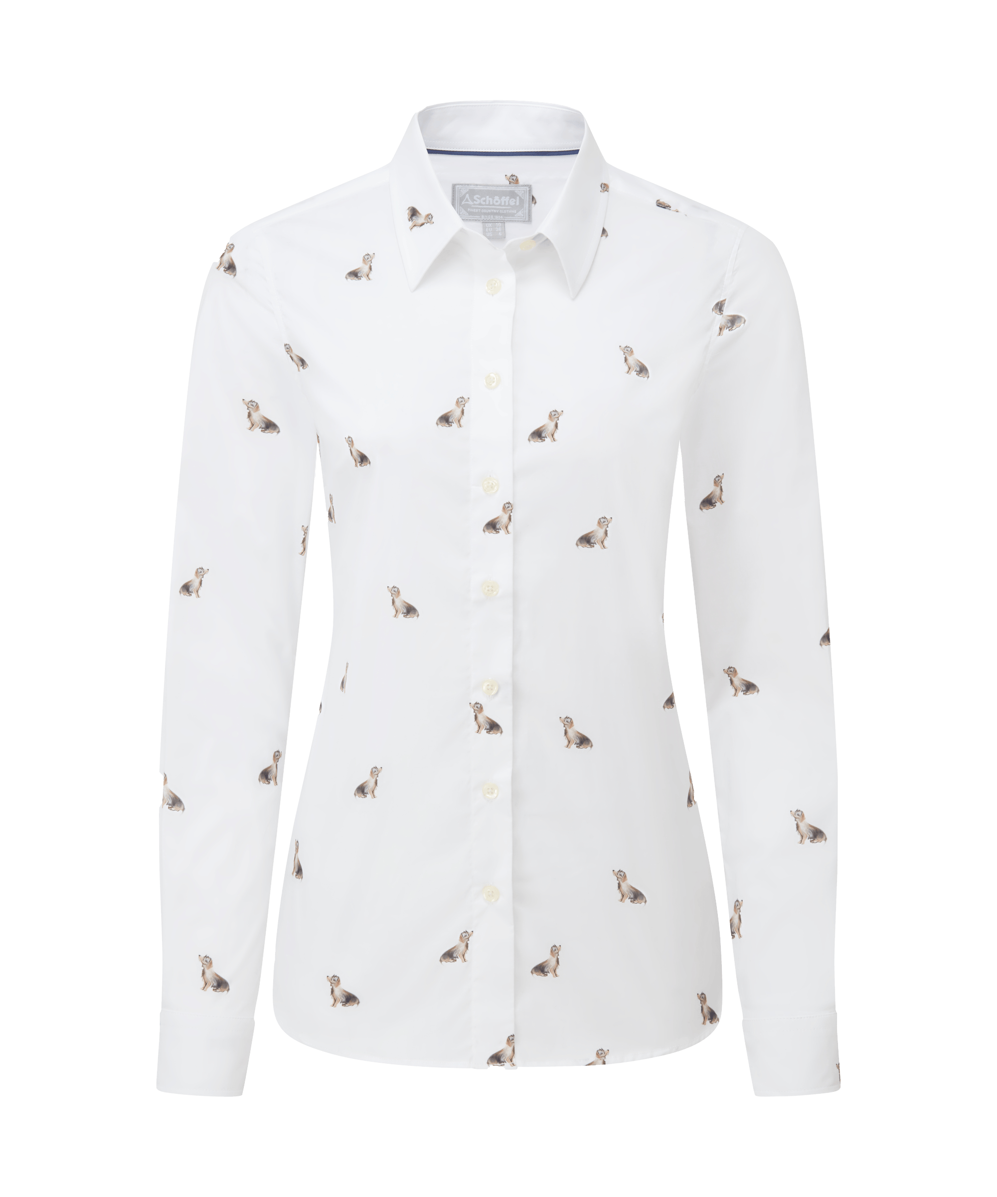 Schöffel Norfolk Shirt for Womens in White Brown