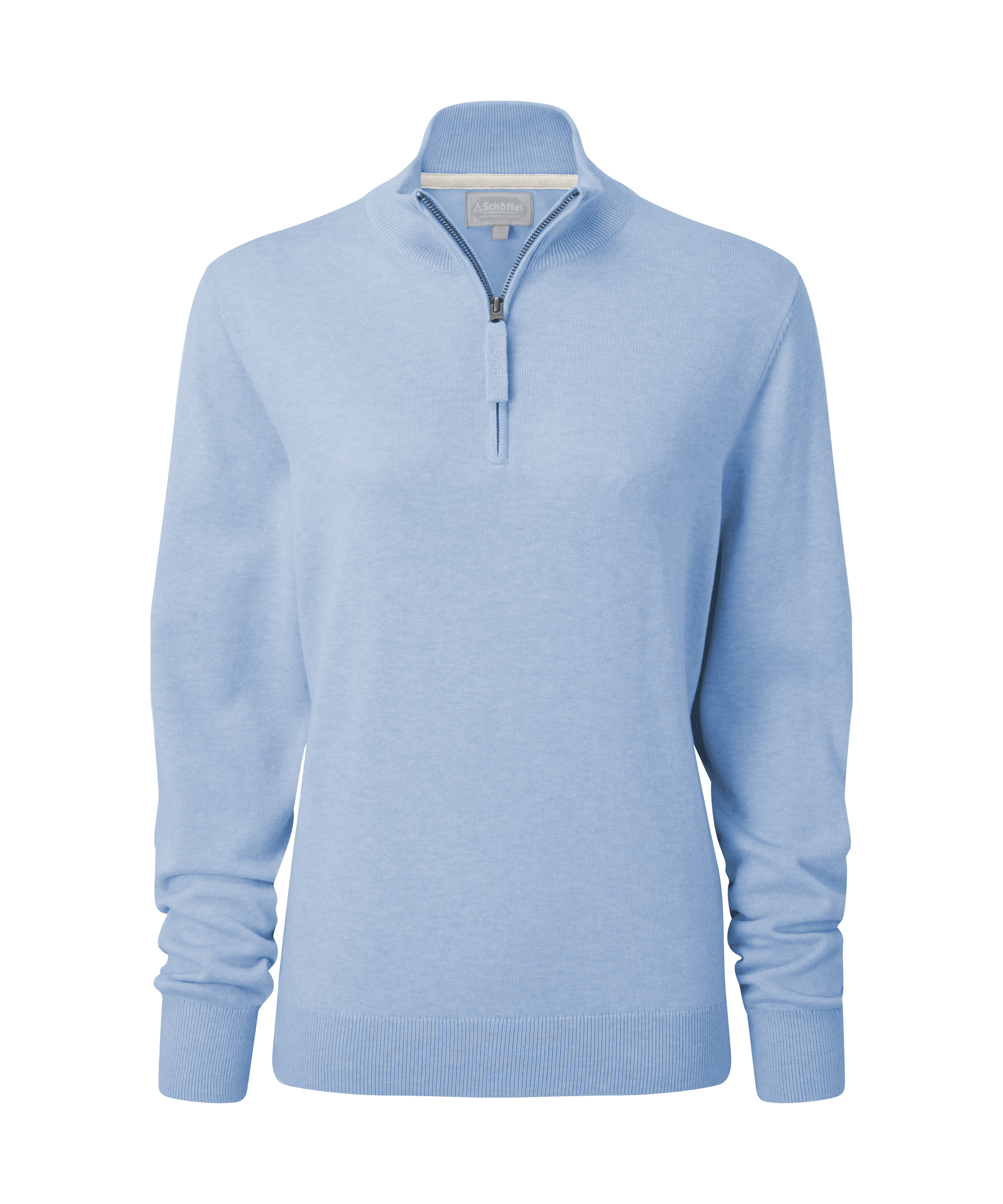 Schöffel Polperro Pima Cotton 1/4 Zip for Women in Blue