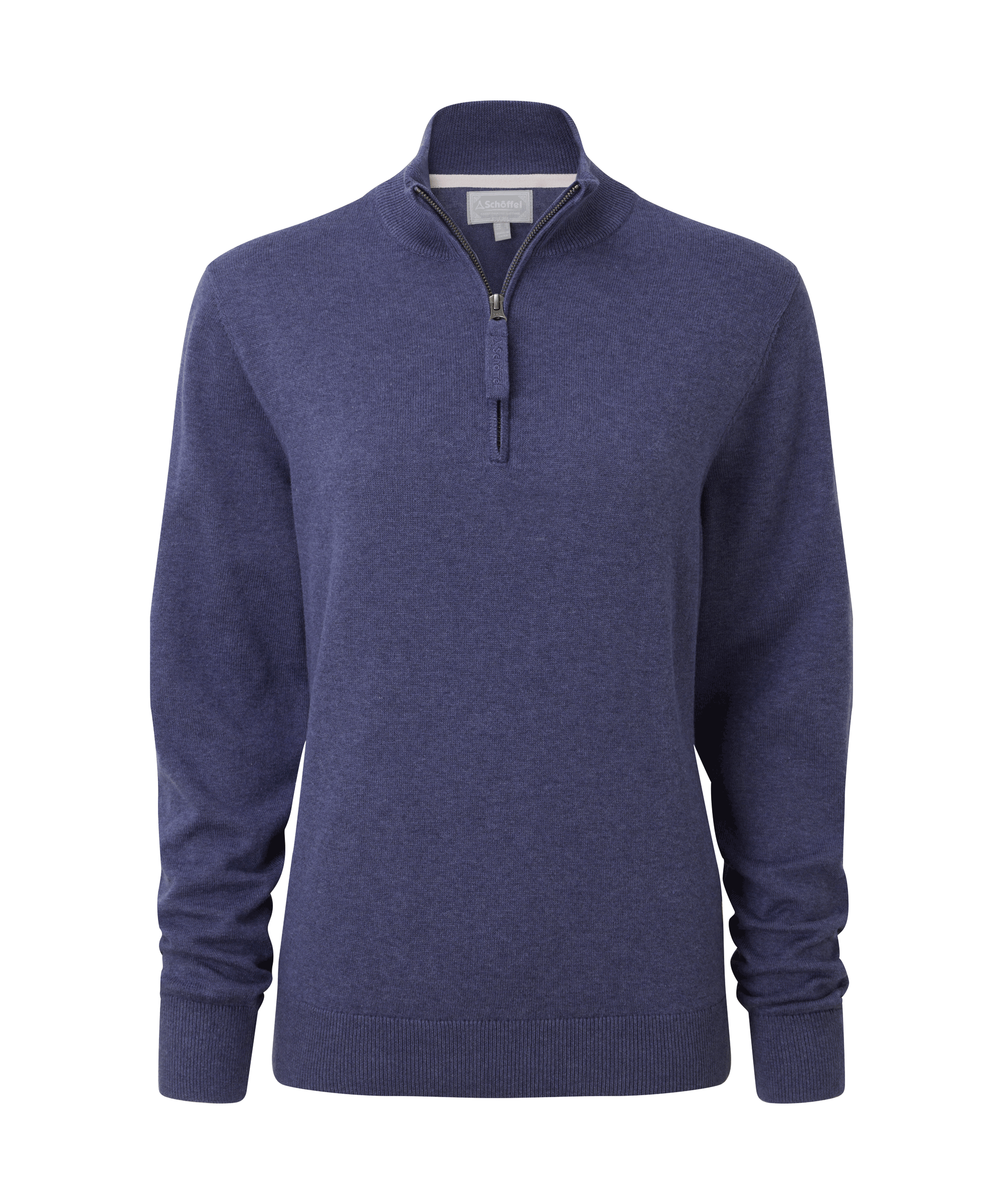 Schöffel Polperro Pima Cotton 1/4 Zip for Women in Navy Blue