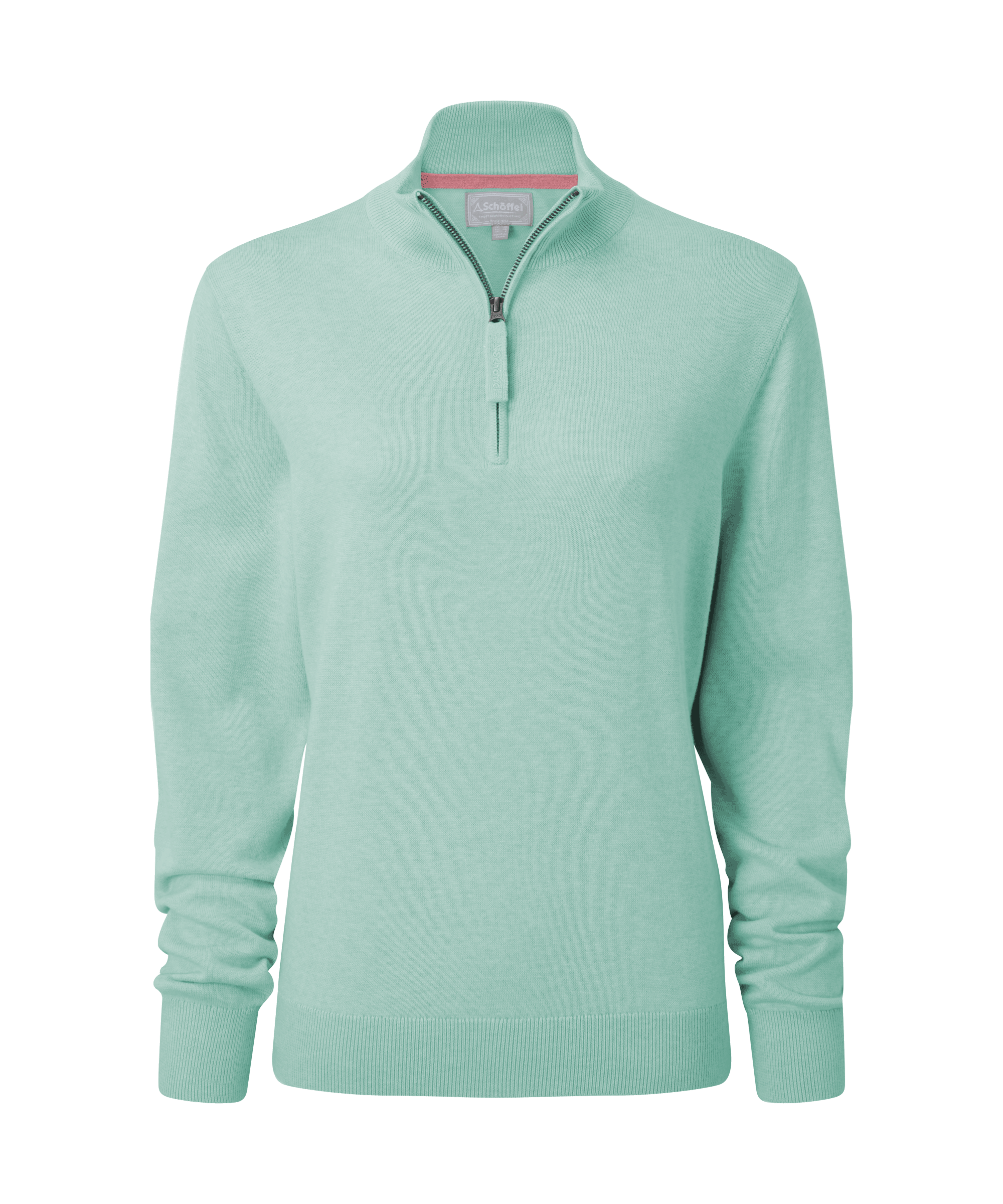 Schöffel Polperro Pima Cotton 1/4 Zip for Women in Pale Green