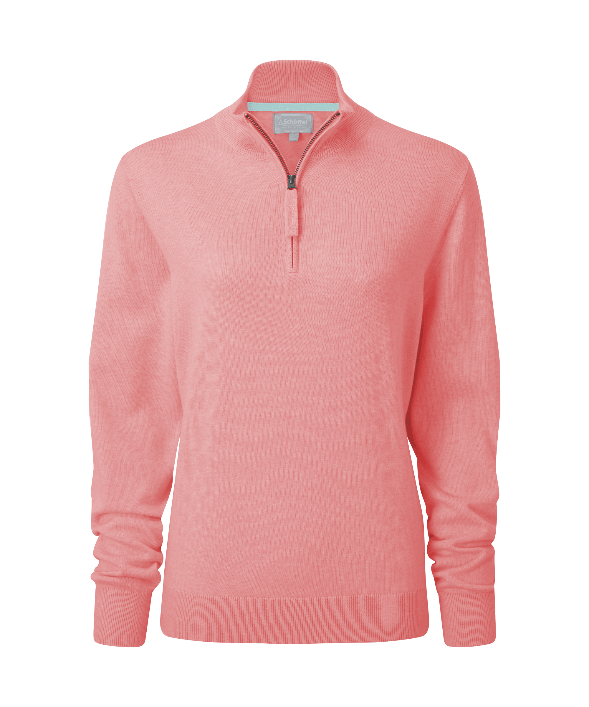 Schöffel Polperro Pima Cotton 1/4 Zip for Women in Pink