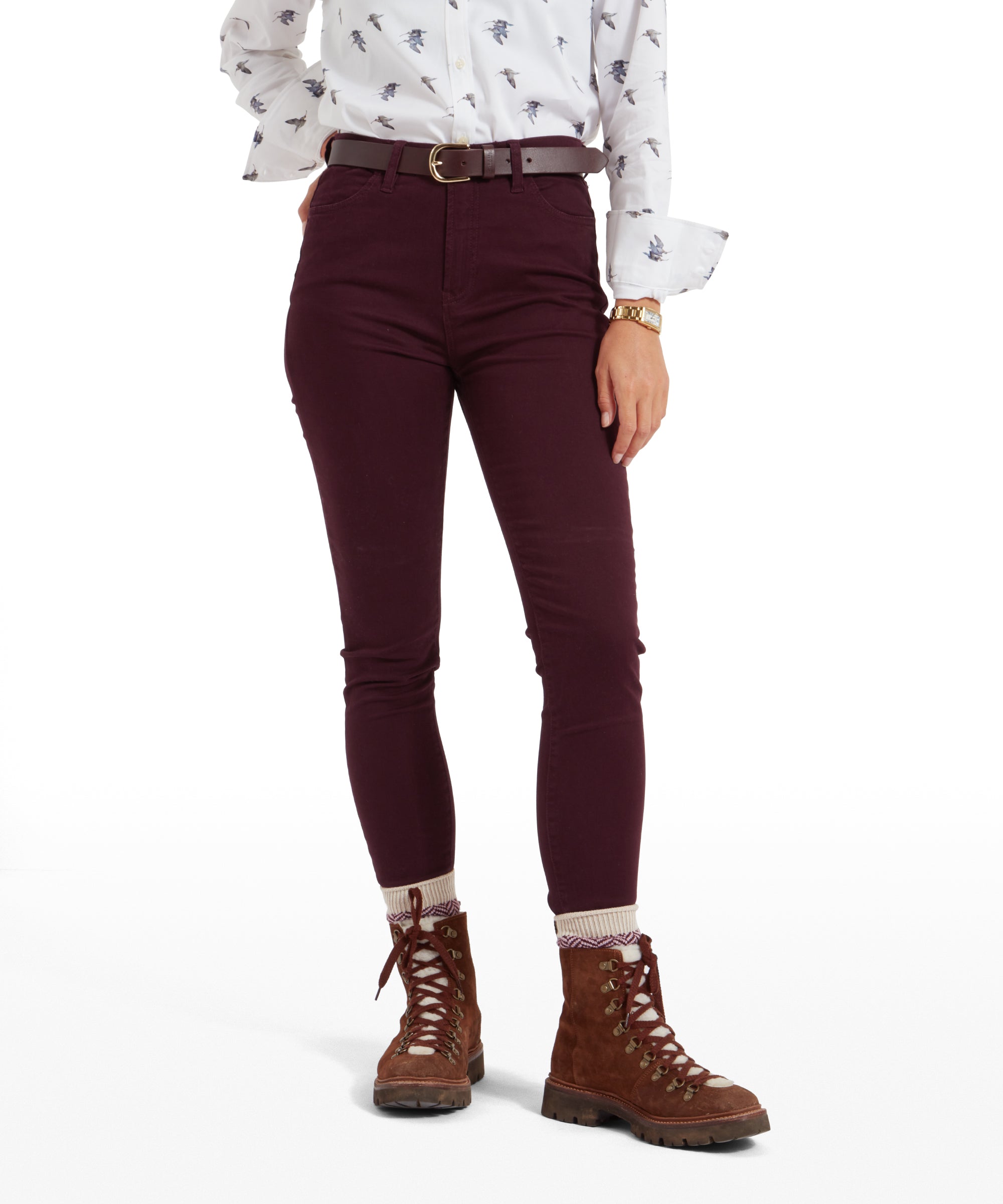 Poppy Jeans - Deep Plum