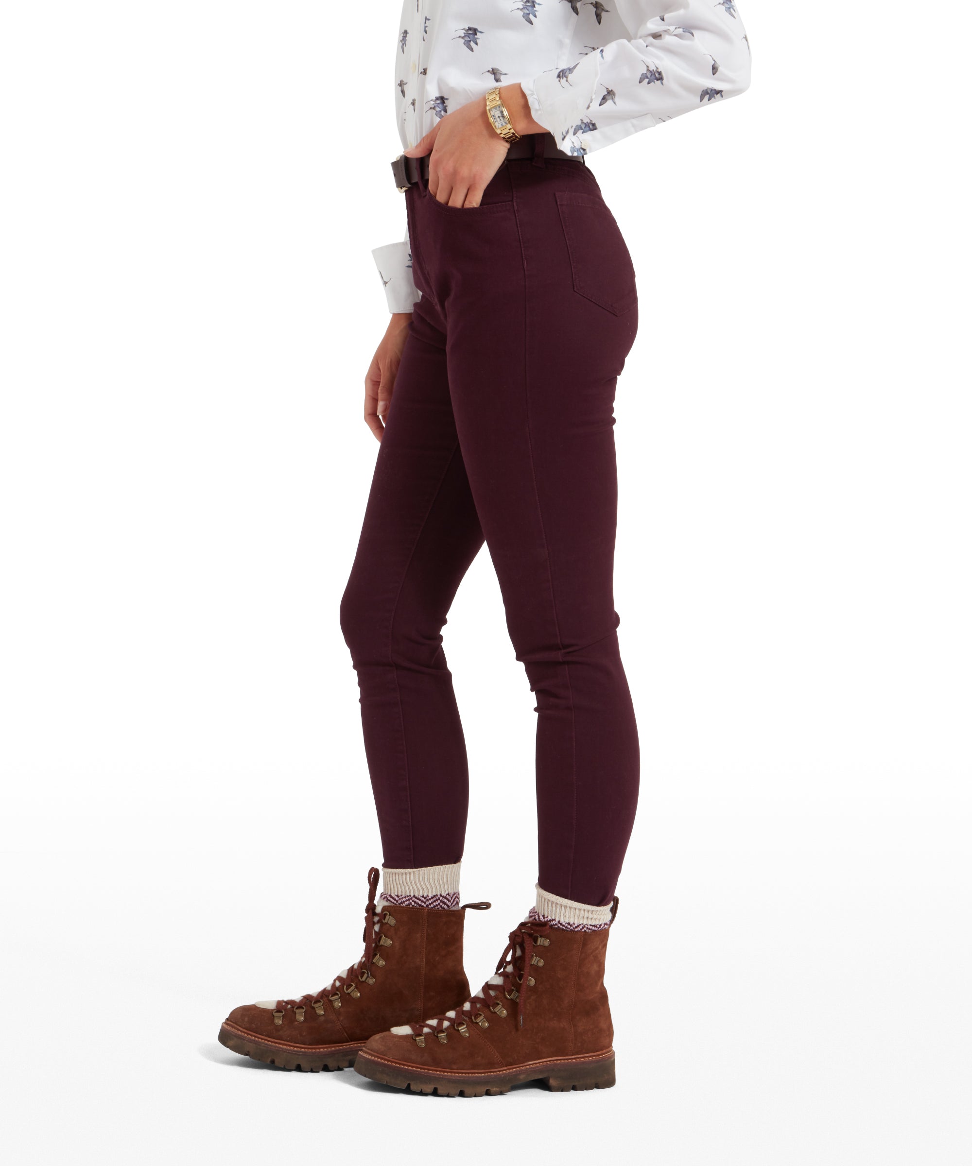 Poppy Jeans - Deep Plum