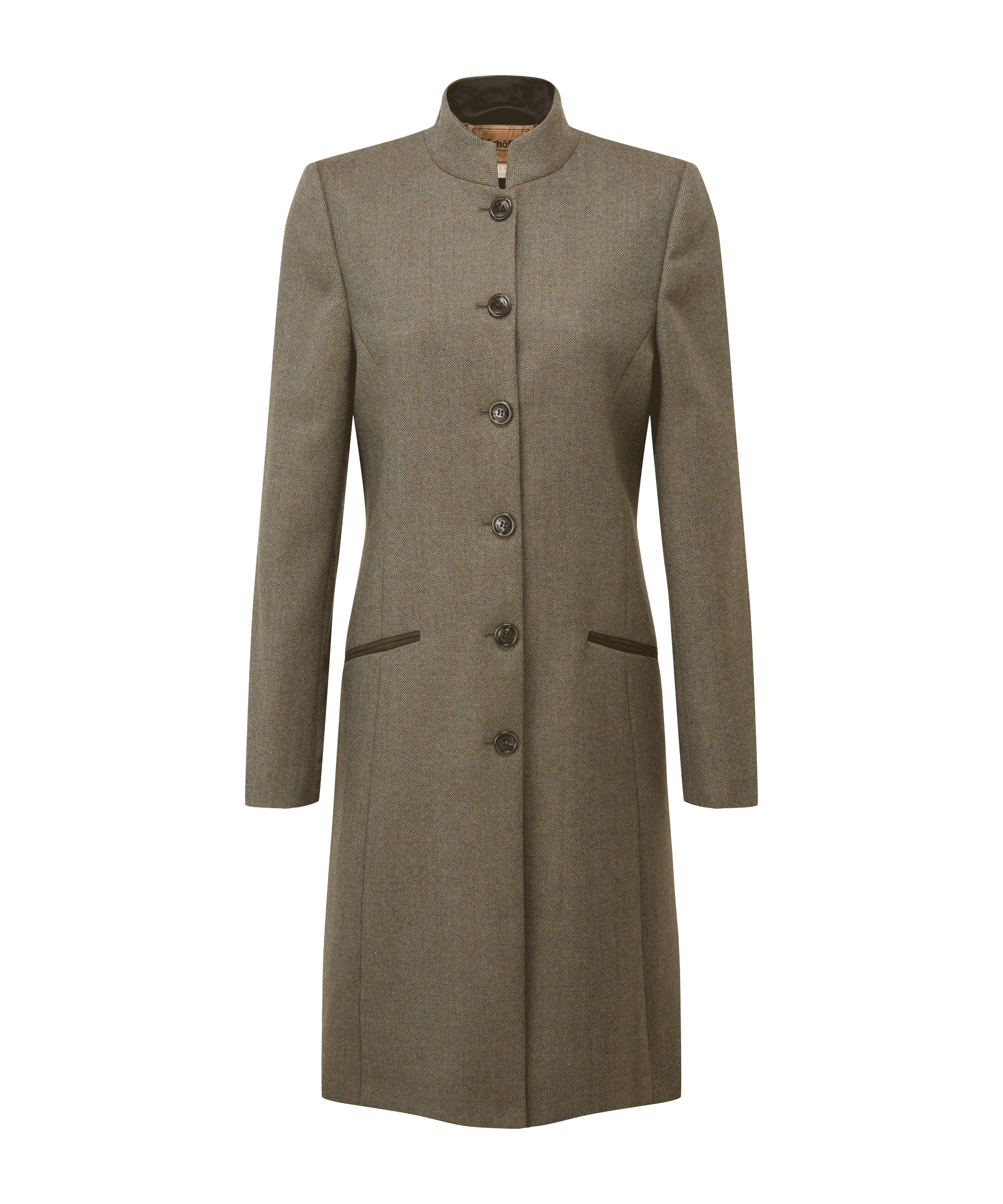 Ladies long tweed coat online