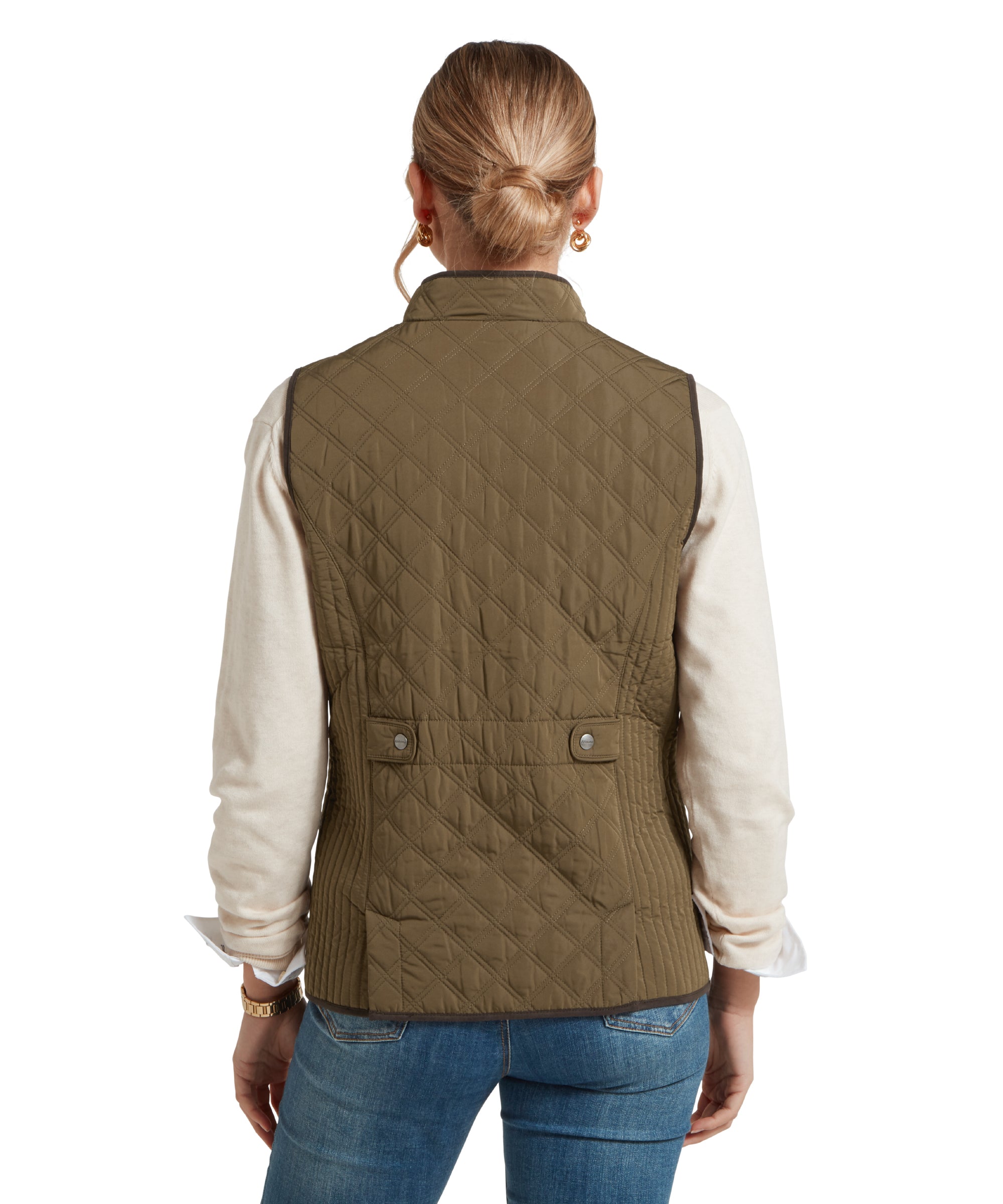 Women's Quilt Gilet - Olive