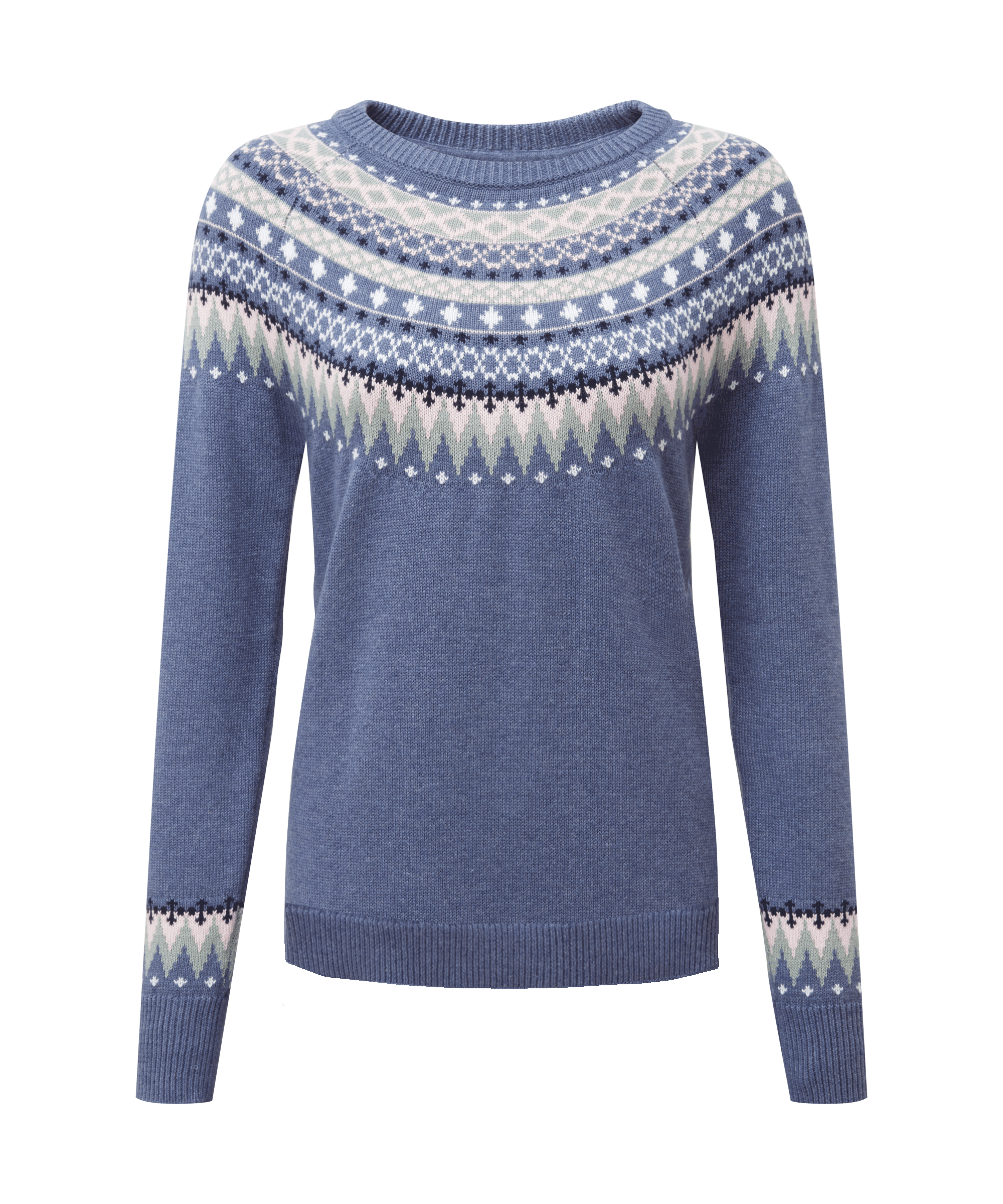 Schöffel Shetland Fairisle Jumper for Women in Blue