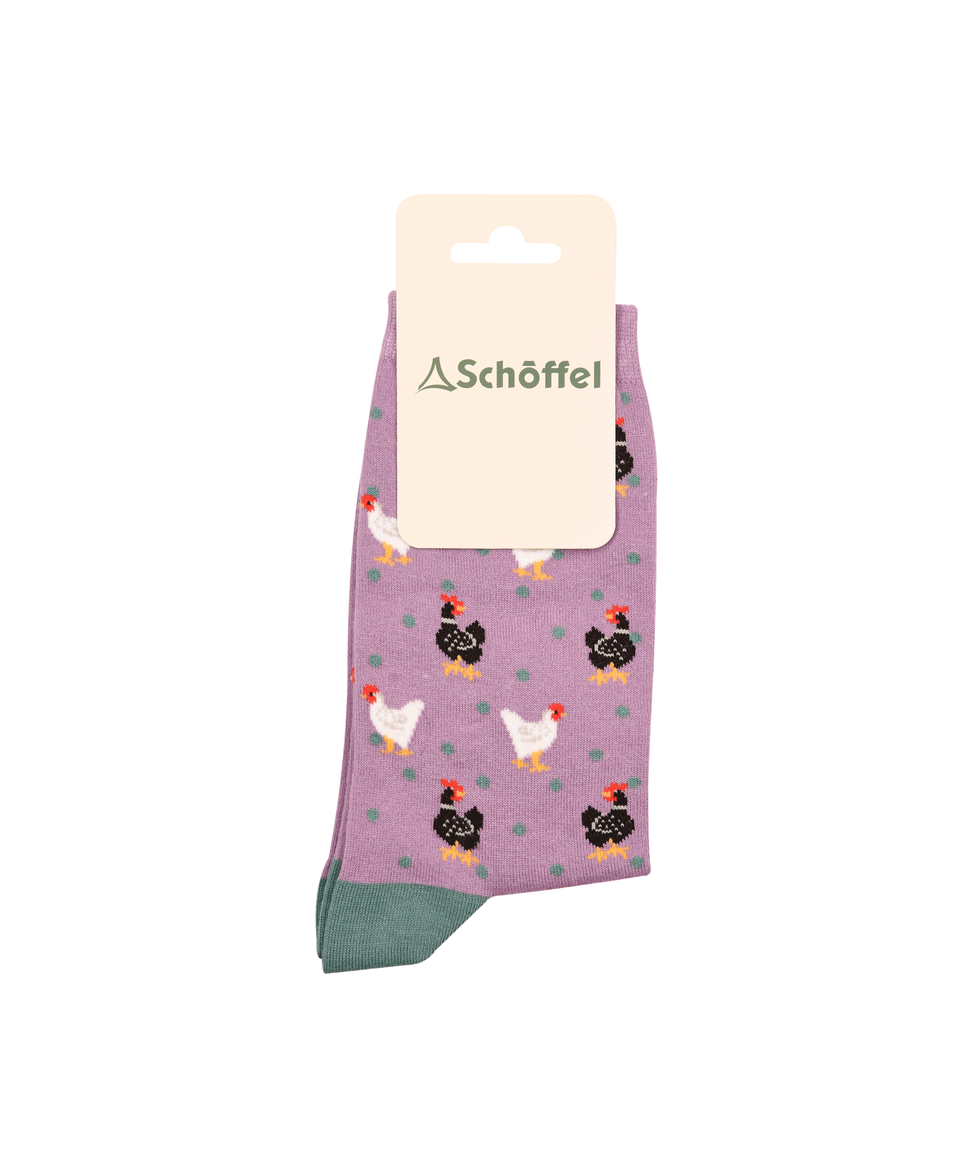 Schöffel Single Cotton Sock for Women in Purple