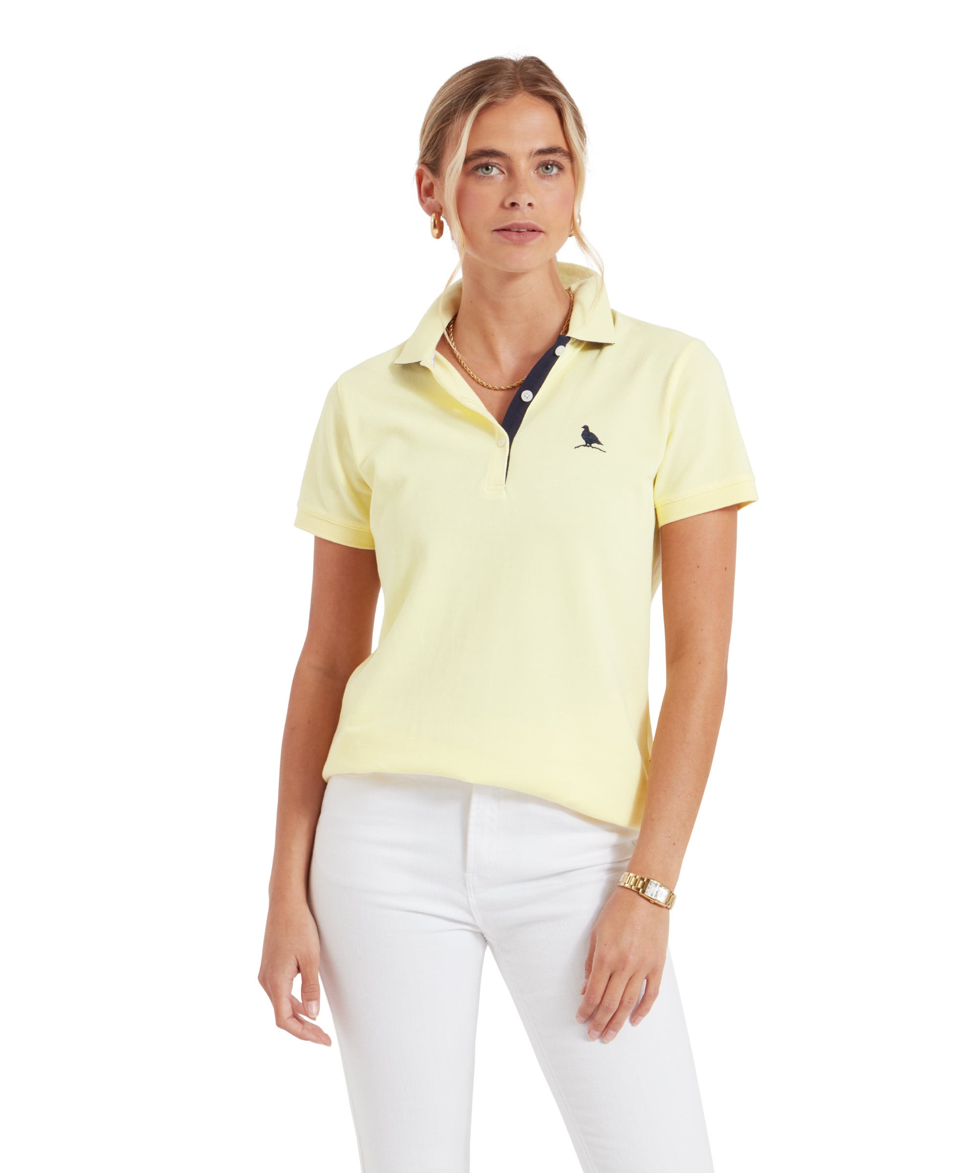 Women's St Ives Polo Shirt - Pale Lemon