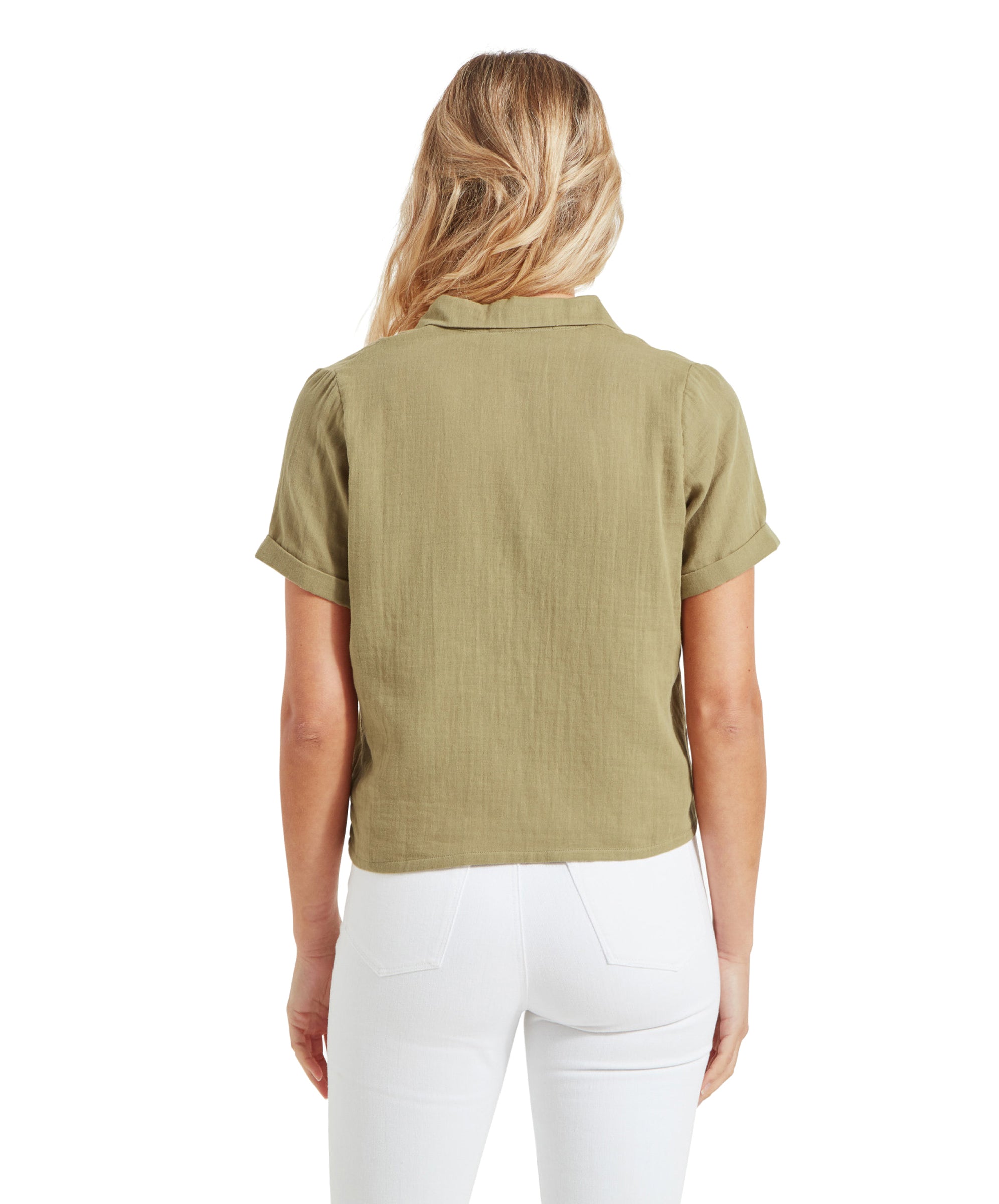 Khaki shirt women best sale