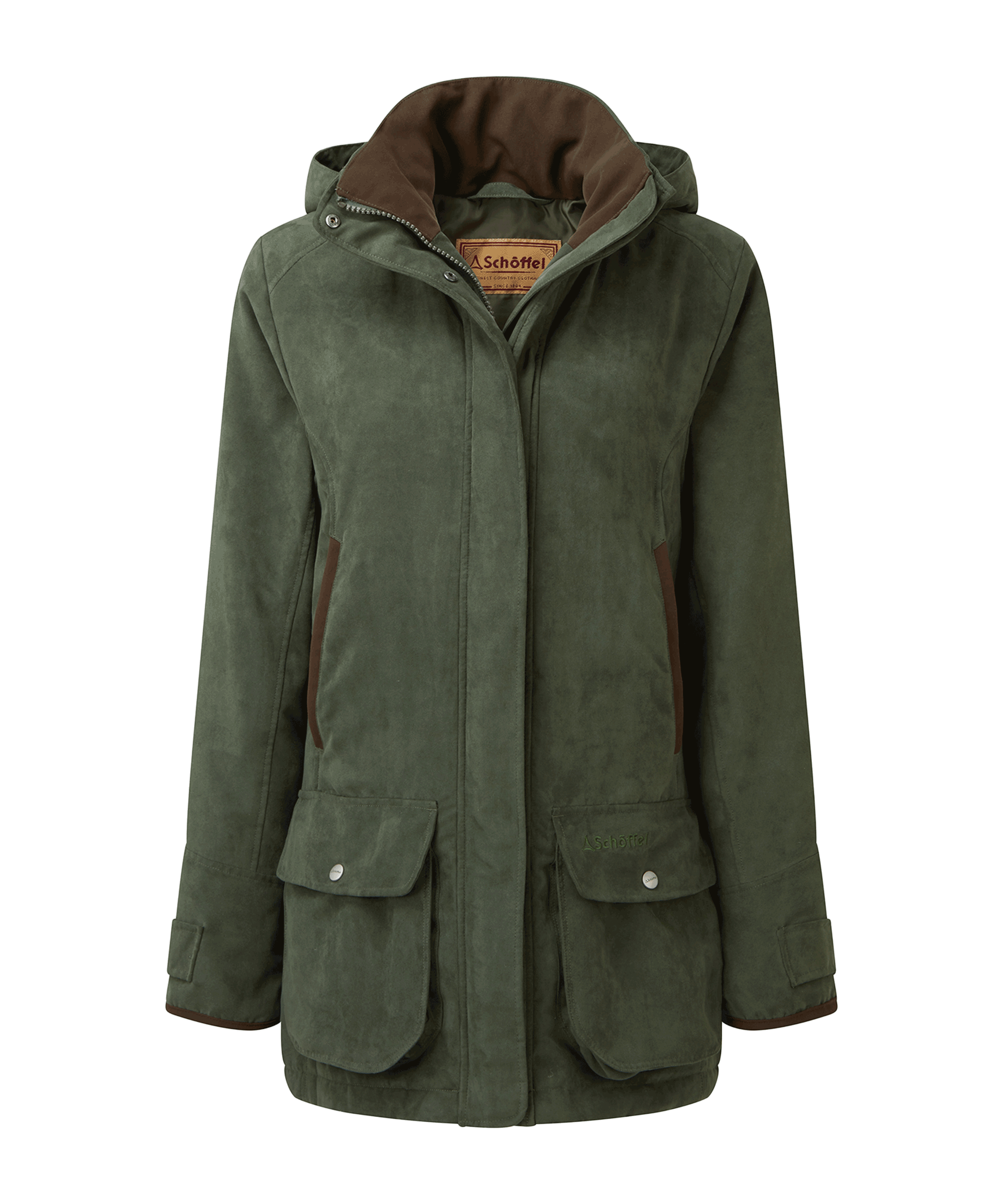 Women s Teal Shooting Coat Brown Schoffel Country