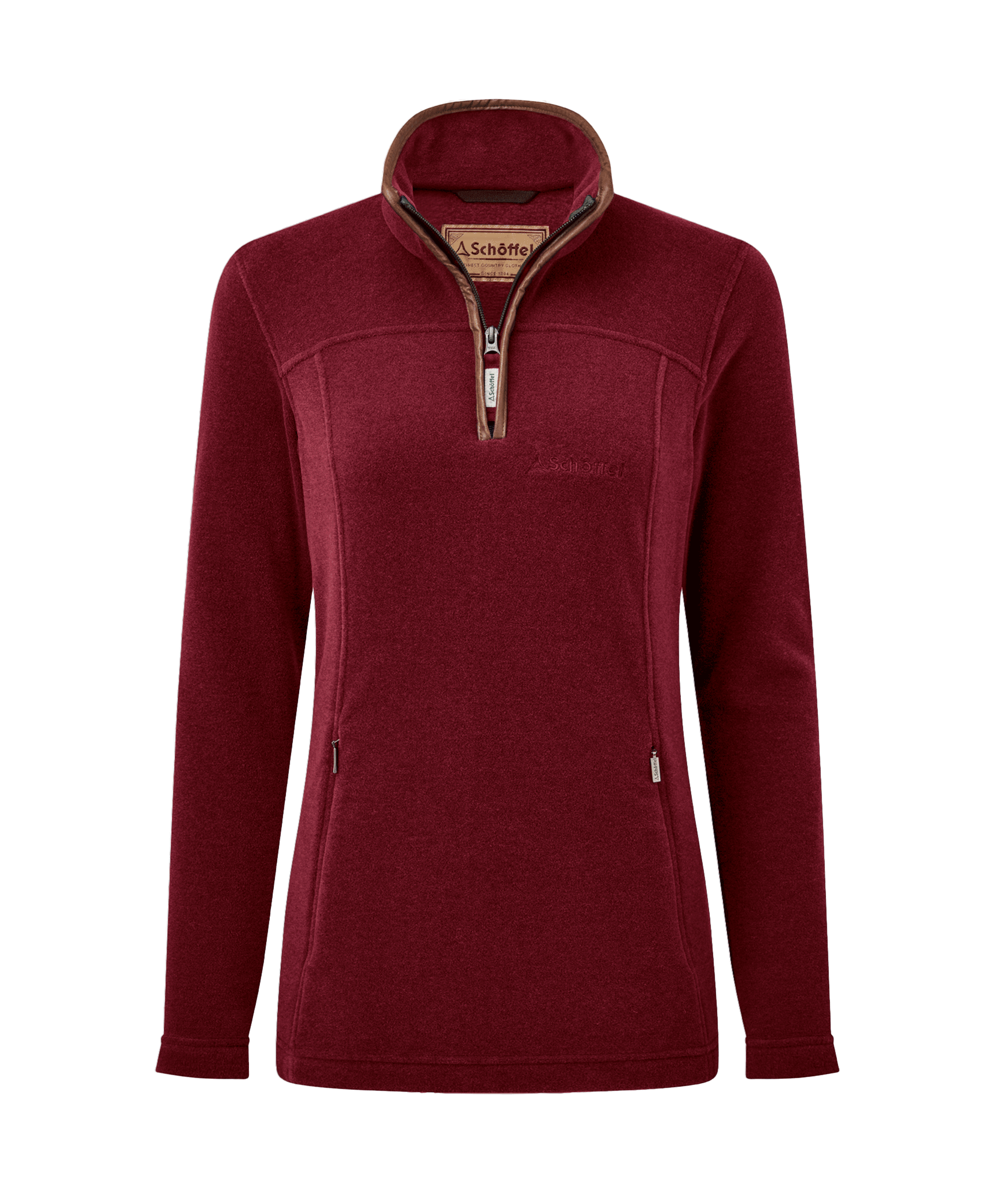 Tilton II Quarter Zip Fleece - Claret