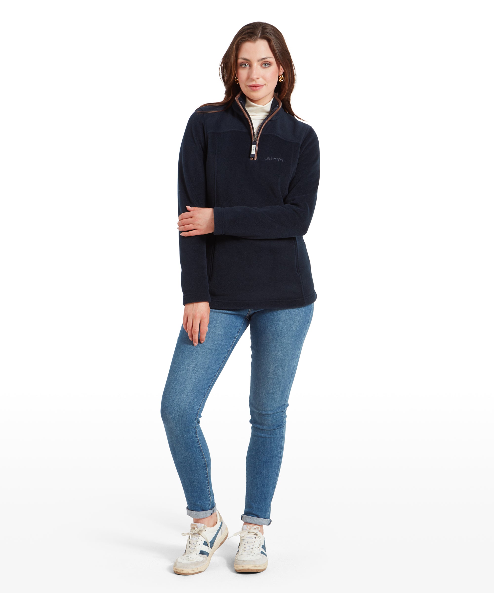 Women's Tilton Quarter Zip Fleece Navy | Schöffel Country US