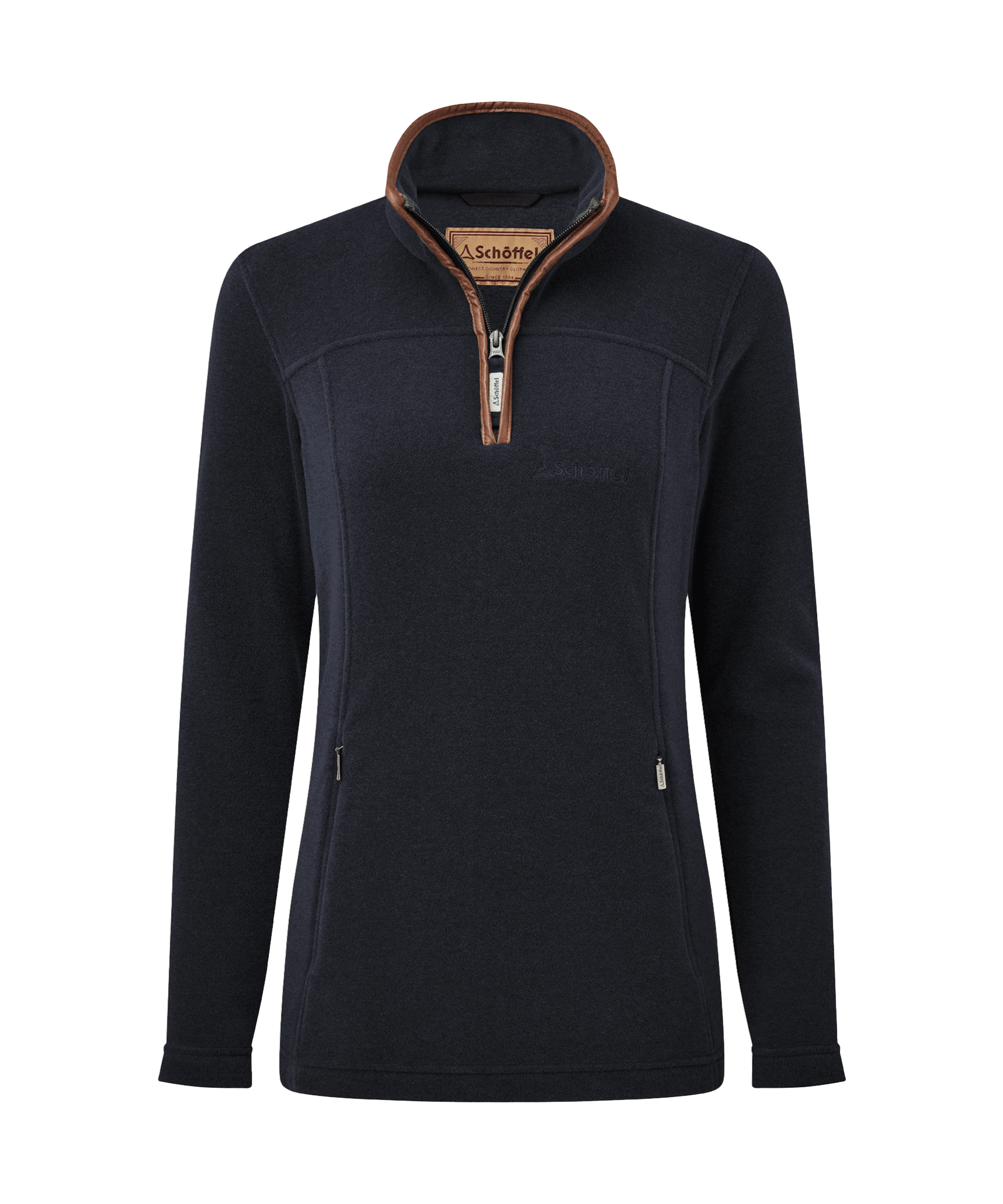 Women s Tilton Quarter Zip Fleece Navy Schoffel Country