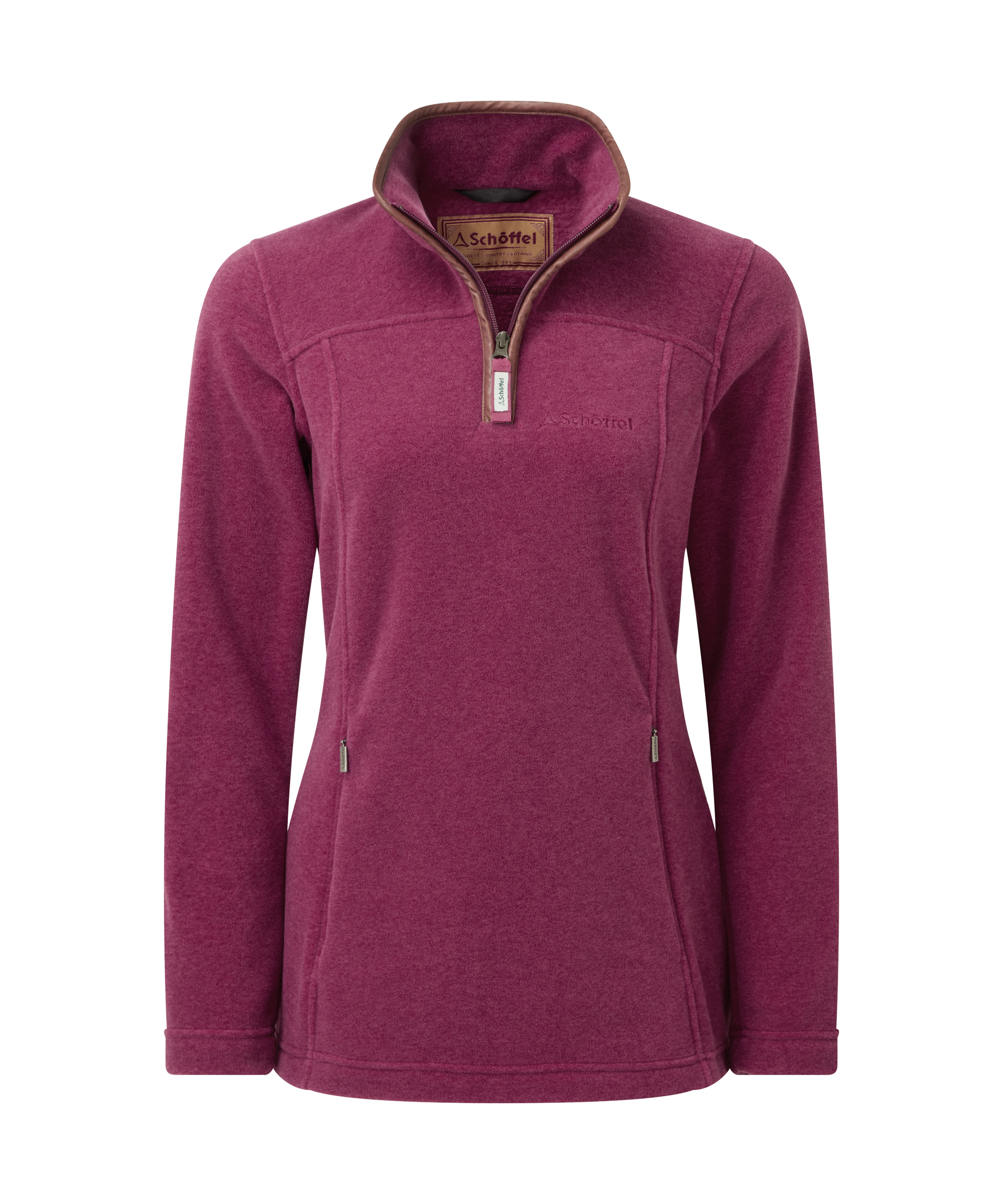 Tilton Quarter Zip Fleece - Mulberry