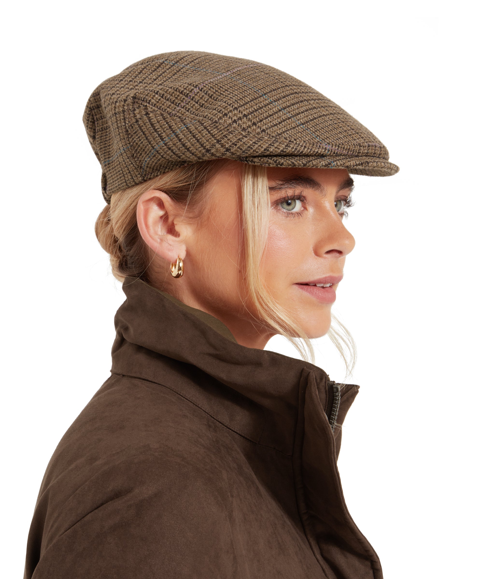 Women's Tweed Cap - Teviot Tweed