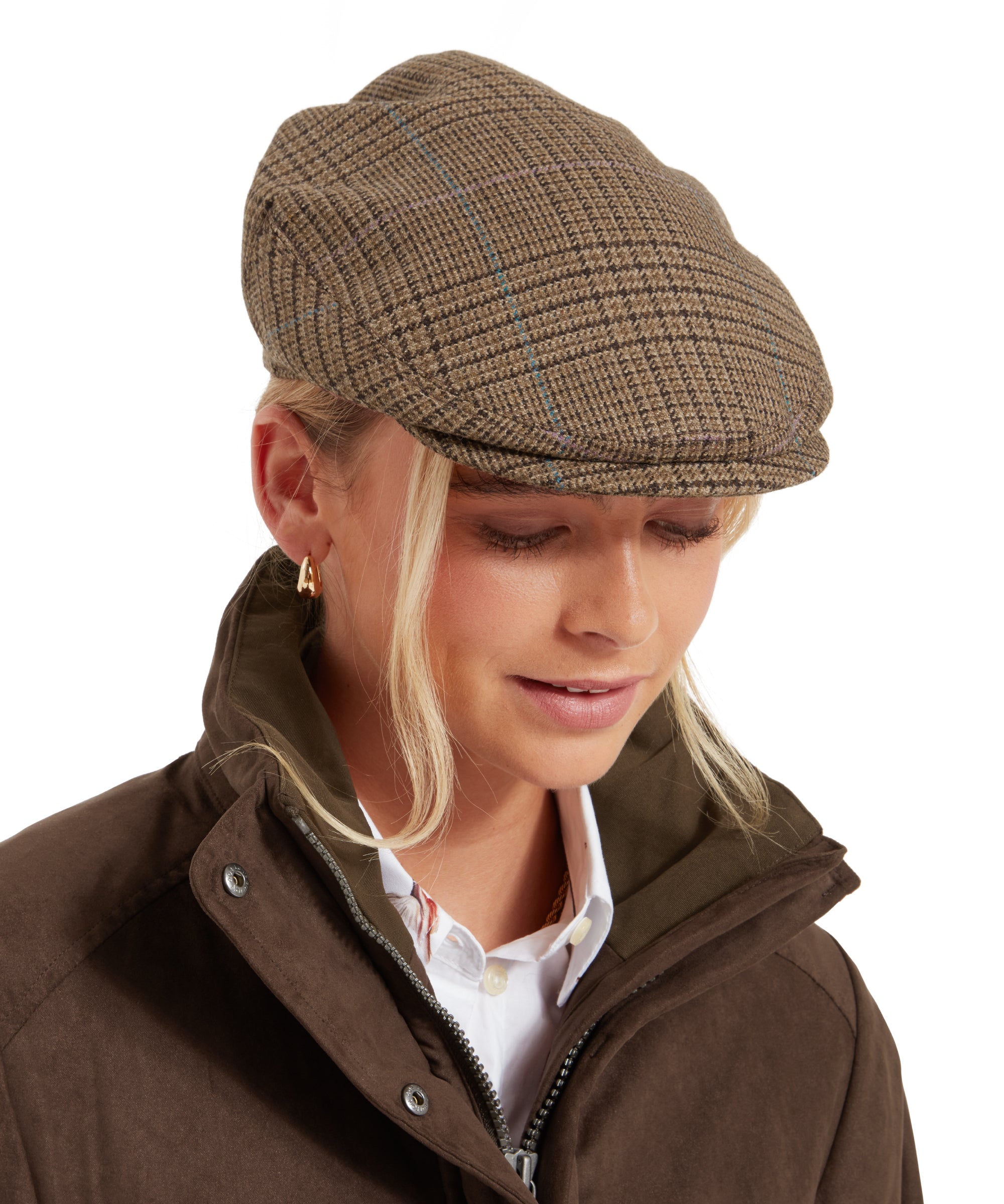 Women's Tweed Cap - Teviot Tweed