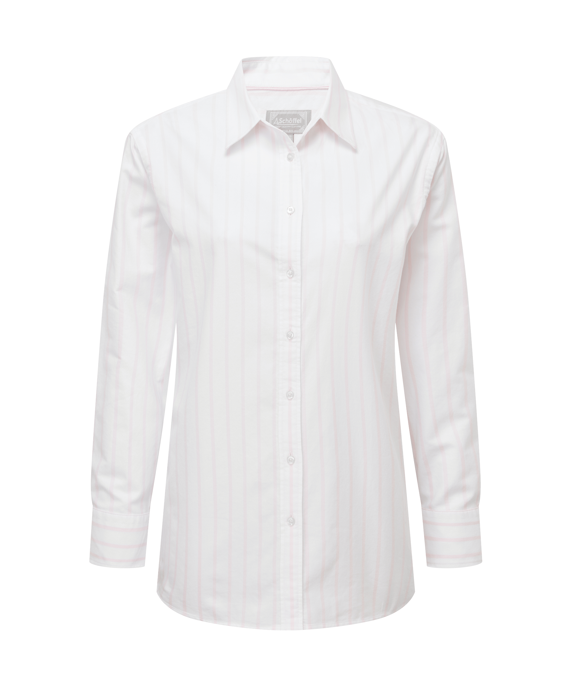 Schöffel Women's Walberswick Oxford Shirt in Pink Stripe