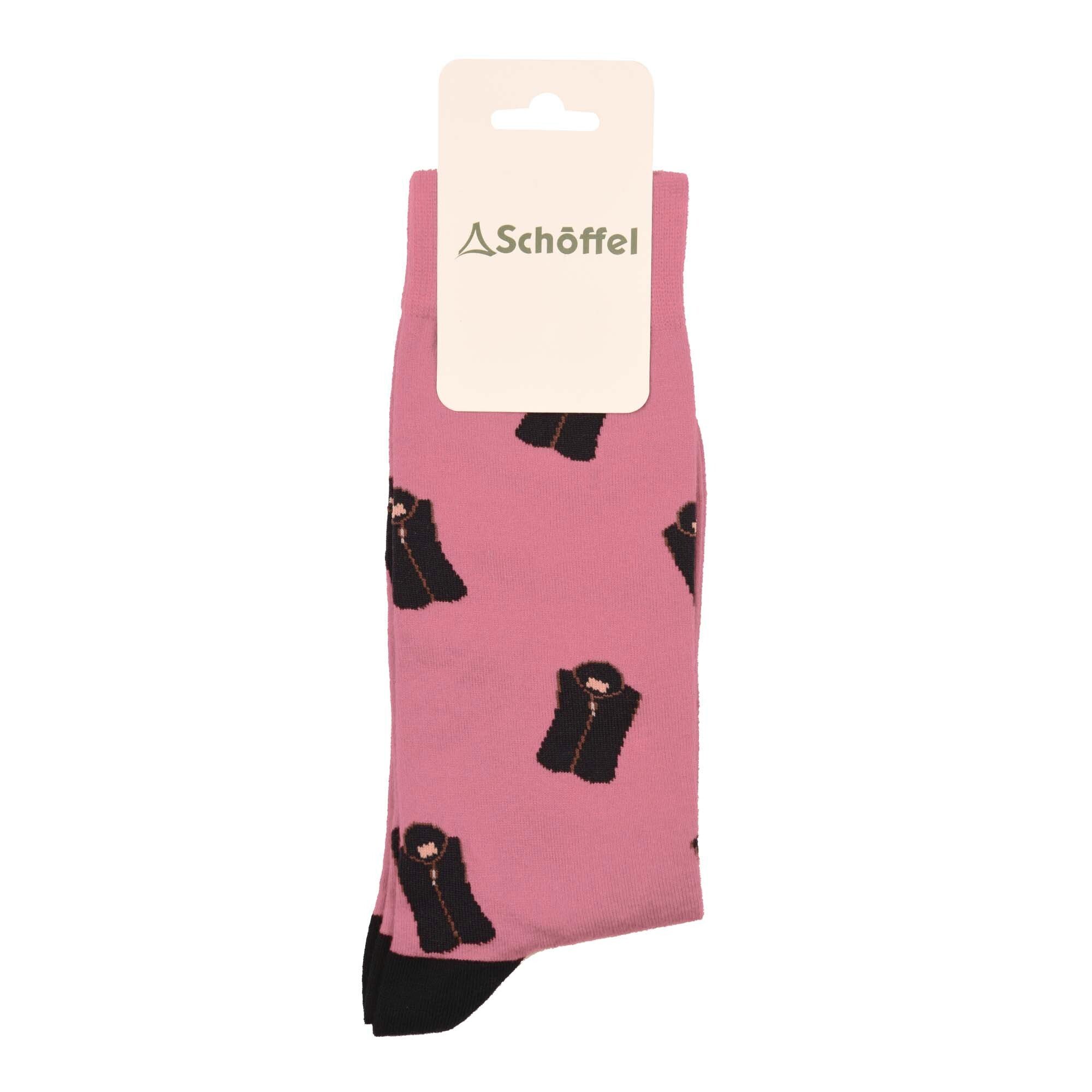 Ladies Single Cotton Sock Pink Lyndon