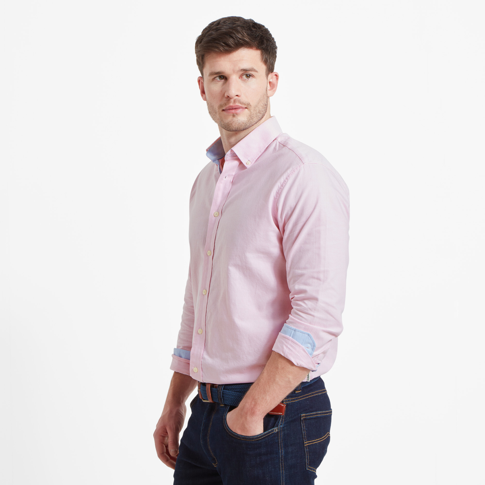 Holt Oxford Shirt | Pink Tailored Shirt | Schoffel Country